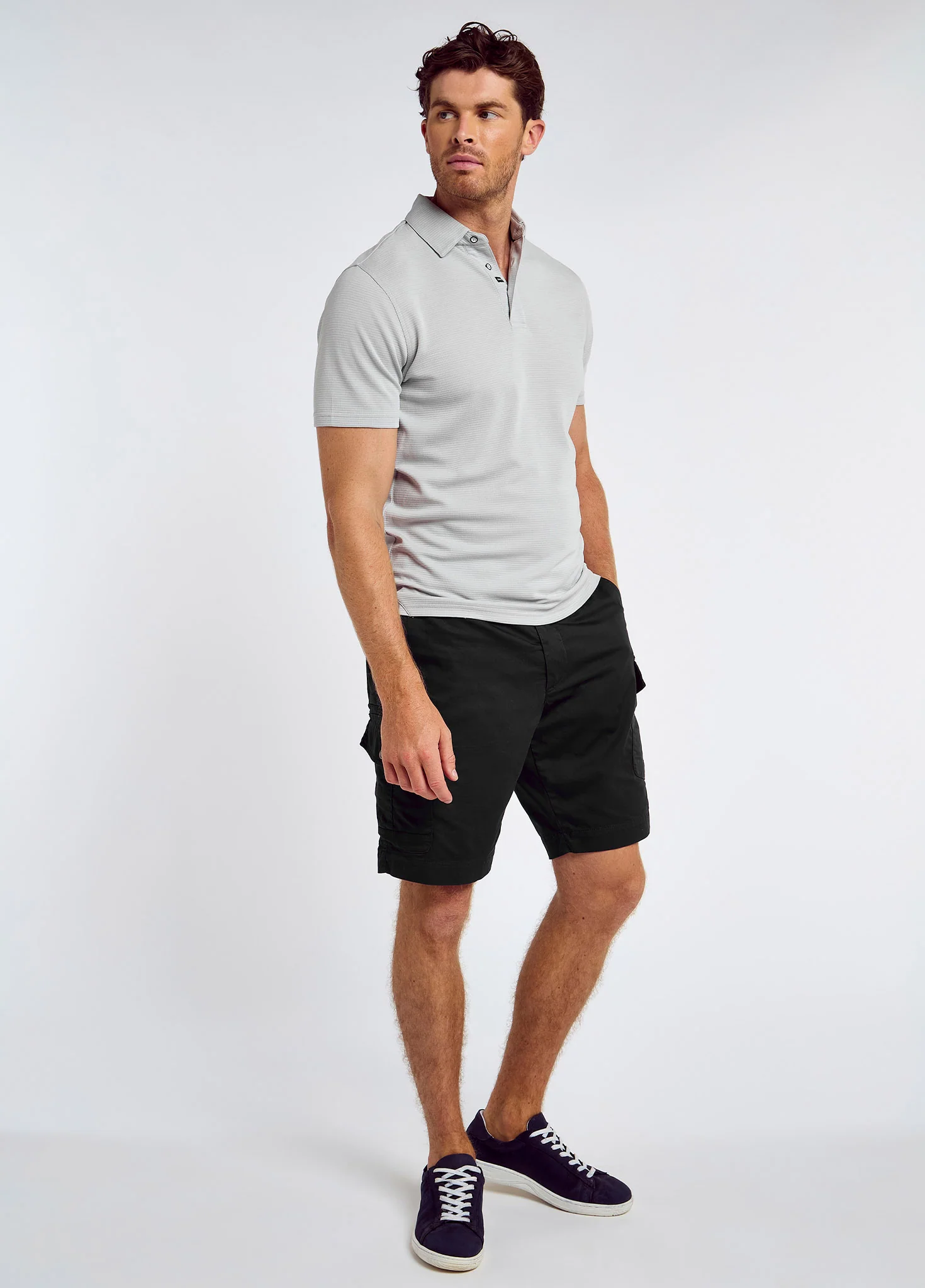 Gilligan Men’s Tencel™ Modal polo - Grey - Image 2