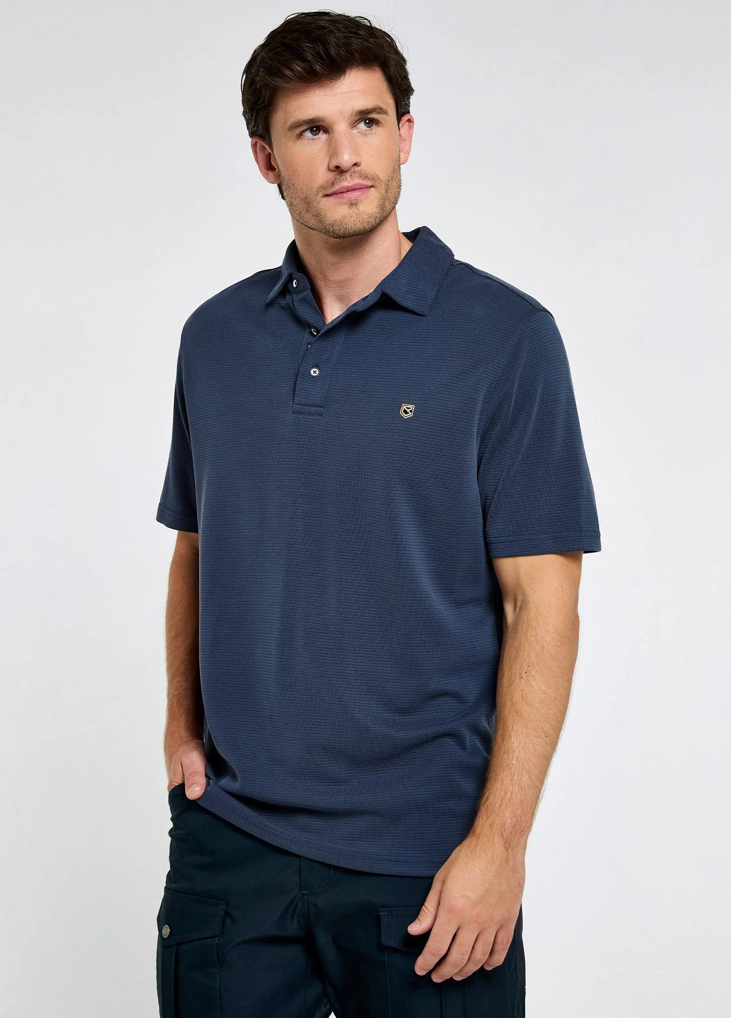 Gilligan Men’s Tencel™ Modal Polo - Navy - Image 3