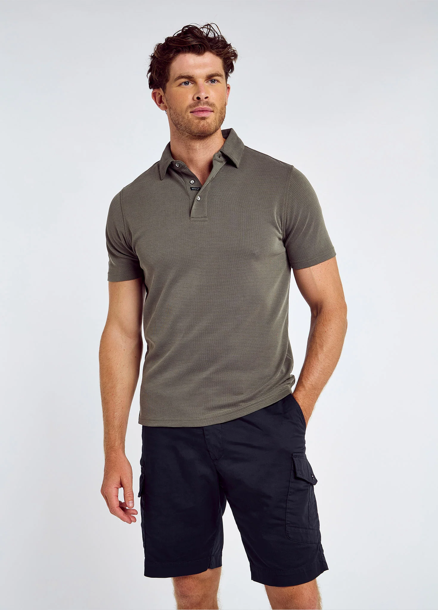 Gilligan Men’s Tencel™ Modal polo - Olive - Image 3