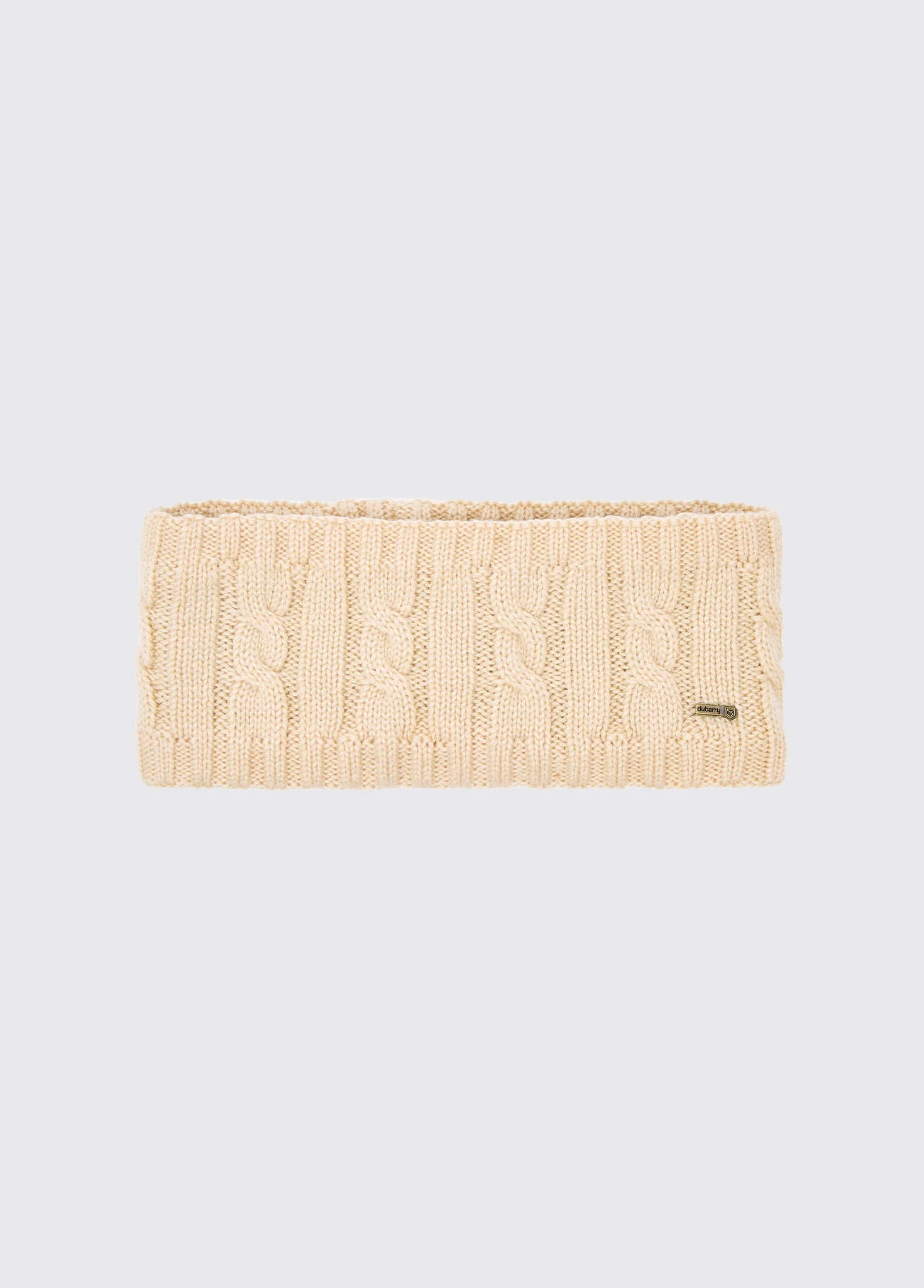 Gleeson Cable knit headband- Chalk