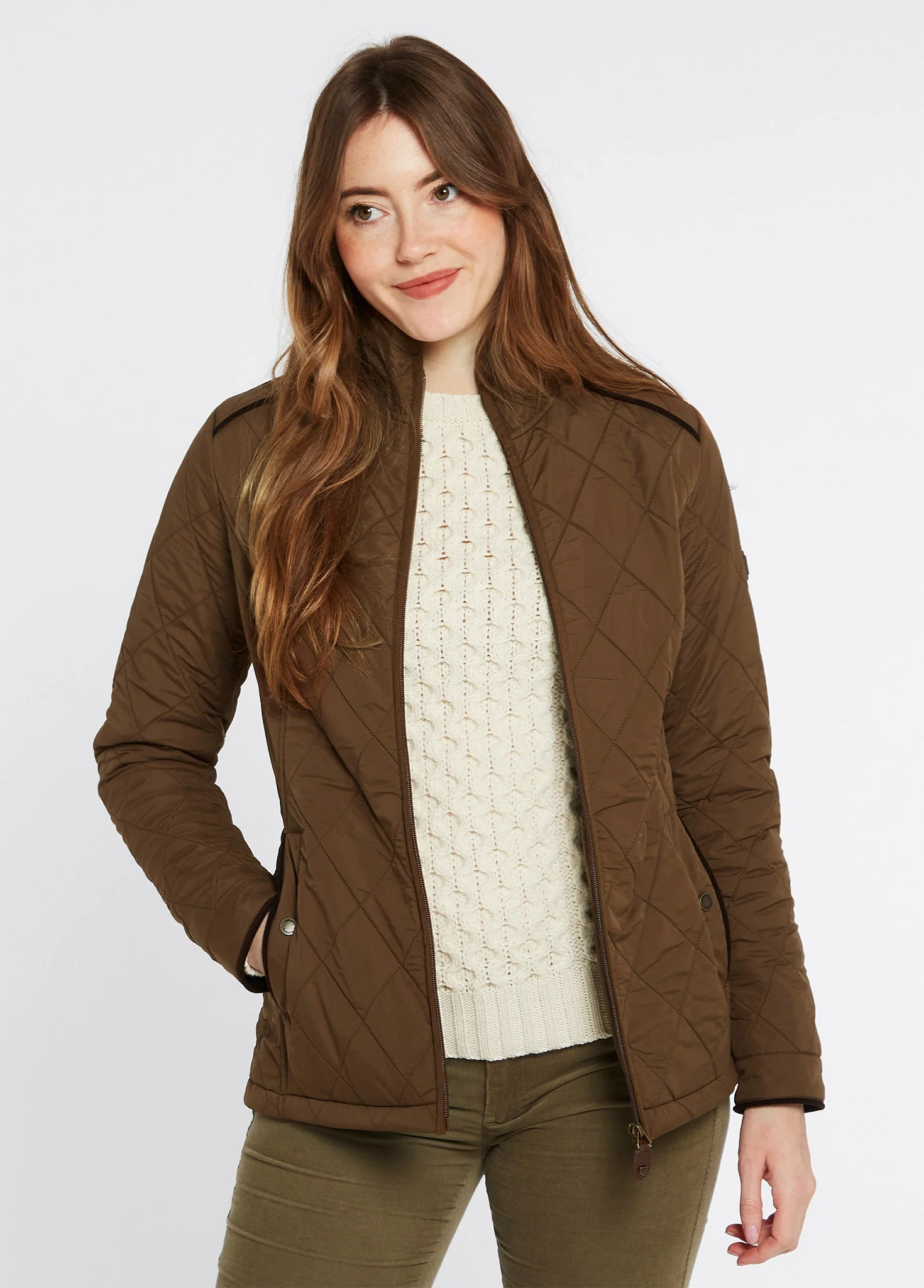 Glenfarne Women’s Quilted Jacket - Bronze - Image 3