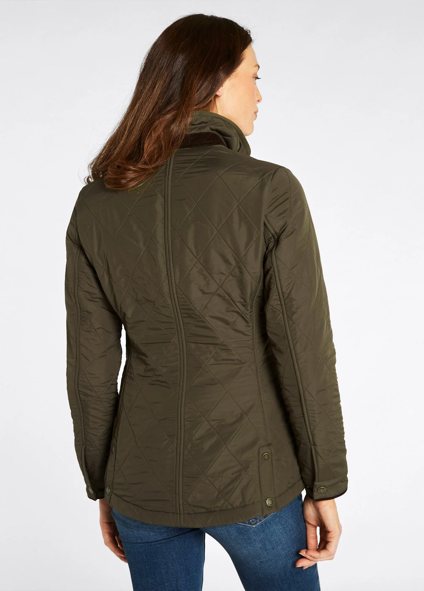 Glenfarne Women’s Quilted Jacket - Olive - Image 5