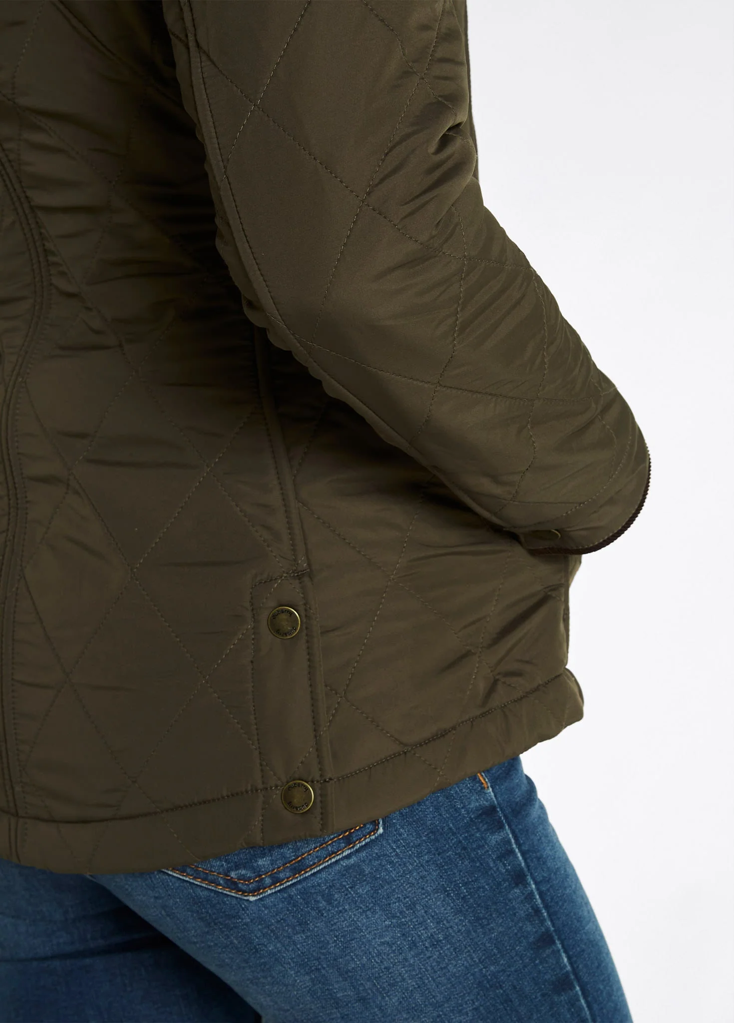 Glenfarne Women’s Quilted Jacket - Olive - Image 6