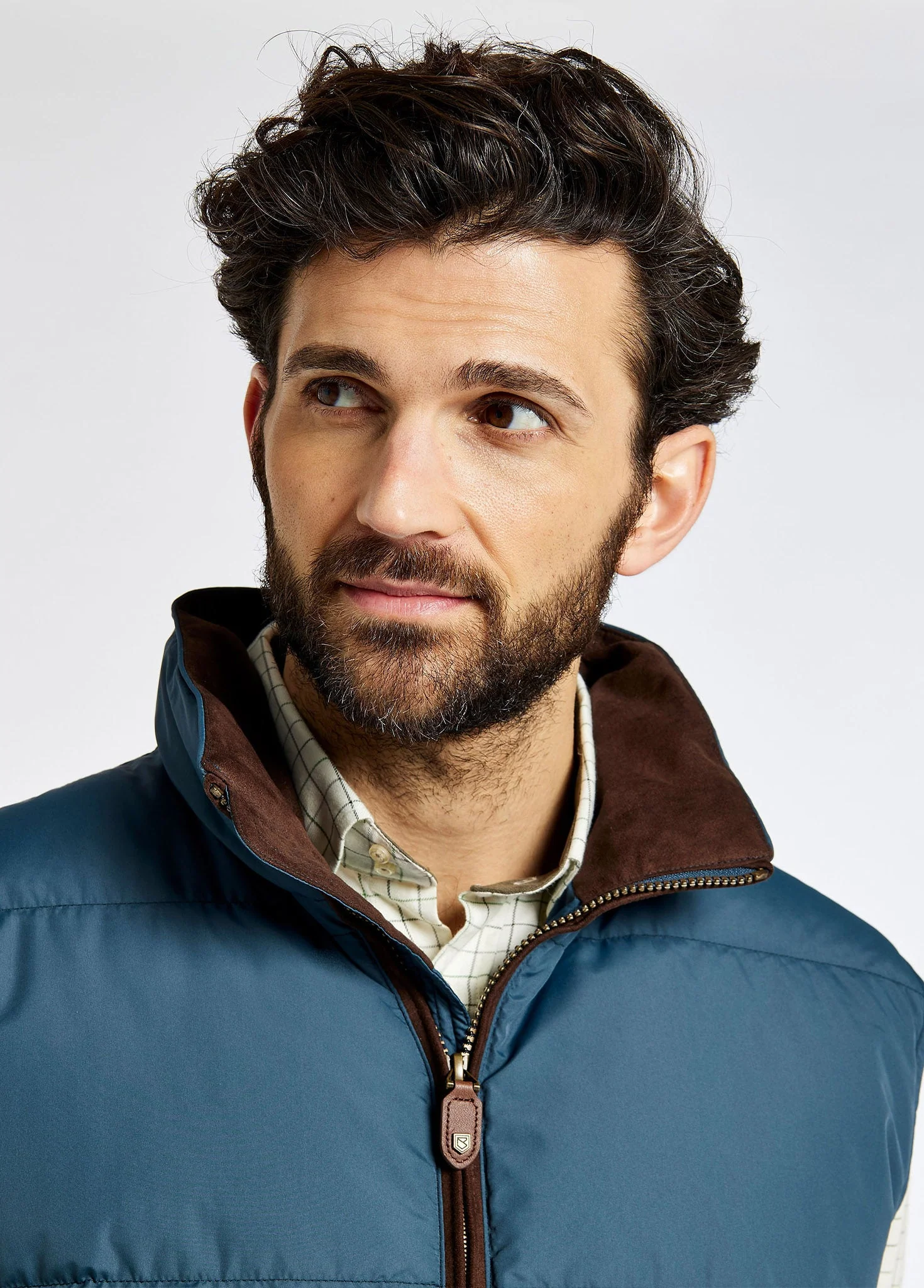 Graystown Men's Down Gilet - Steel - Image 4