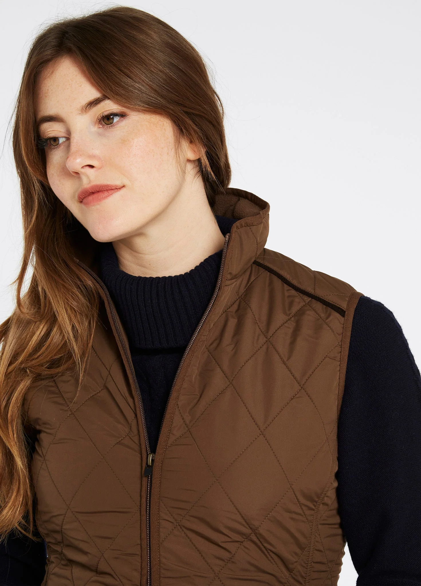 Heywood Women’s Quilted Gilet - Bronze - Image 4