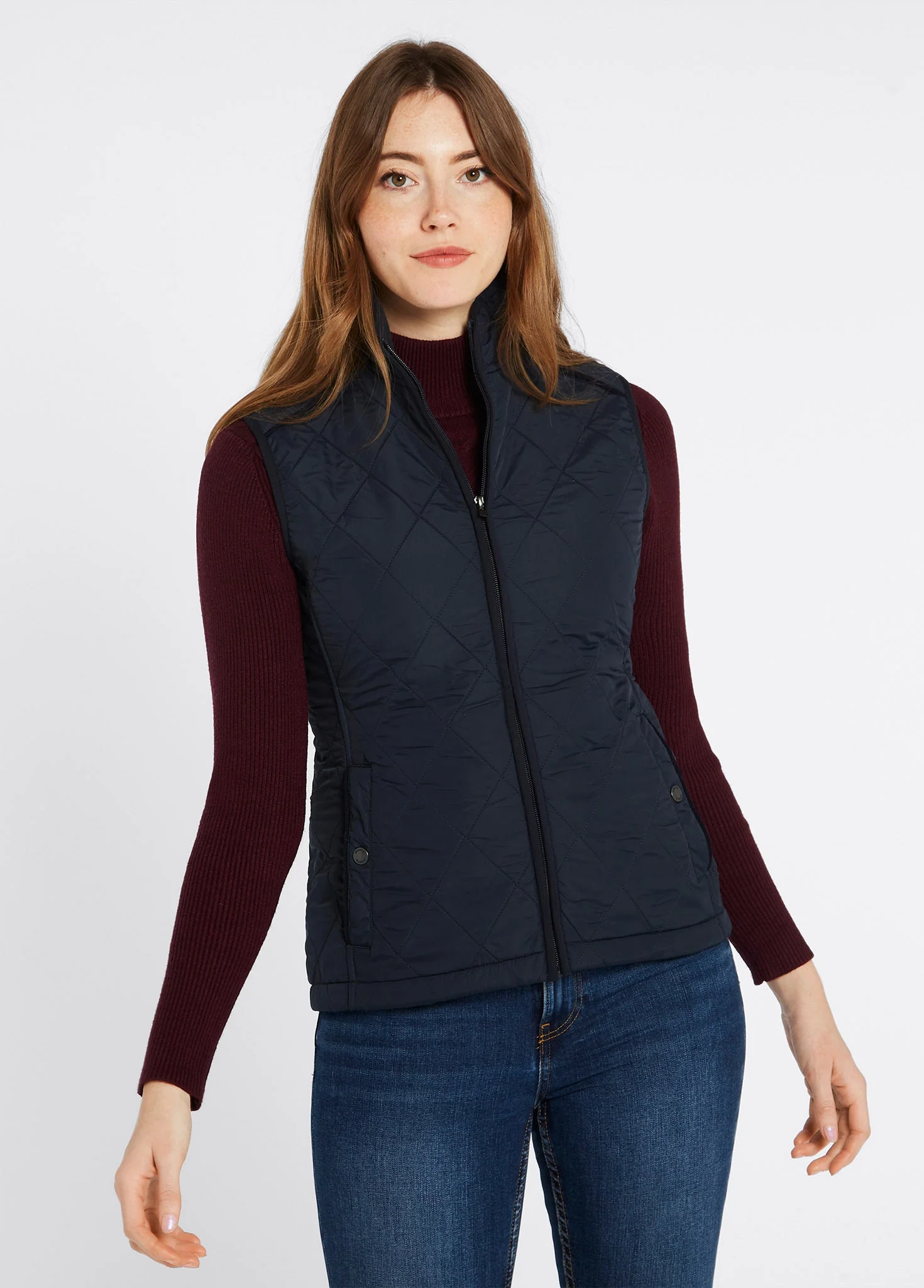 Heywood Women’s Quilted Gilet - Navy - Image 3