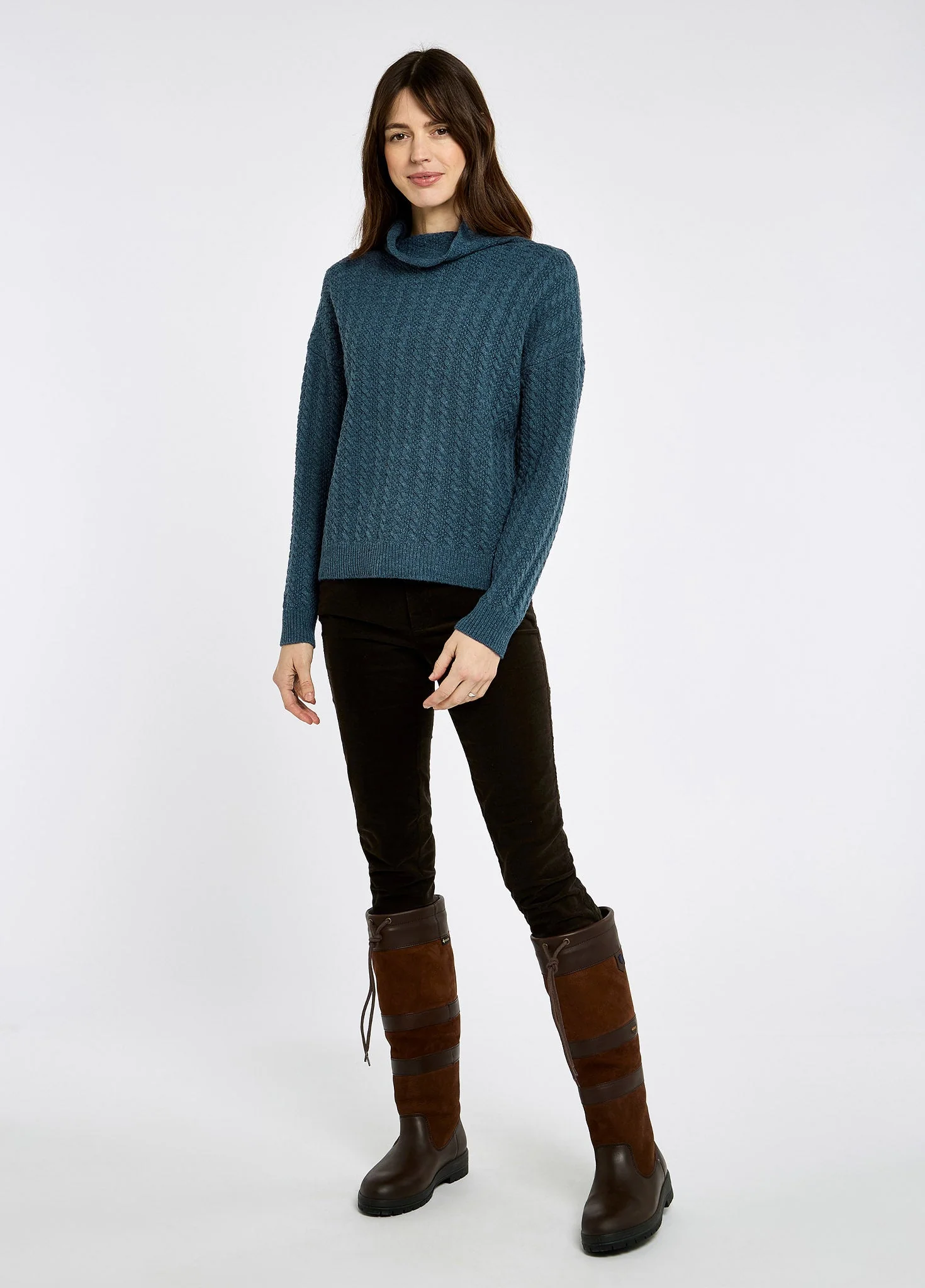 Hopkins Women's relaxed fit sweater - Indigo - Image 2