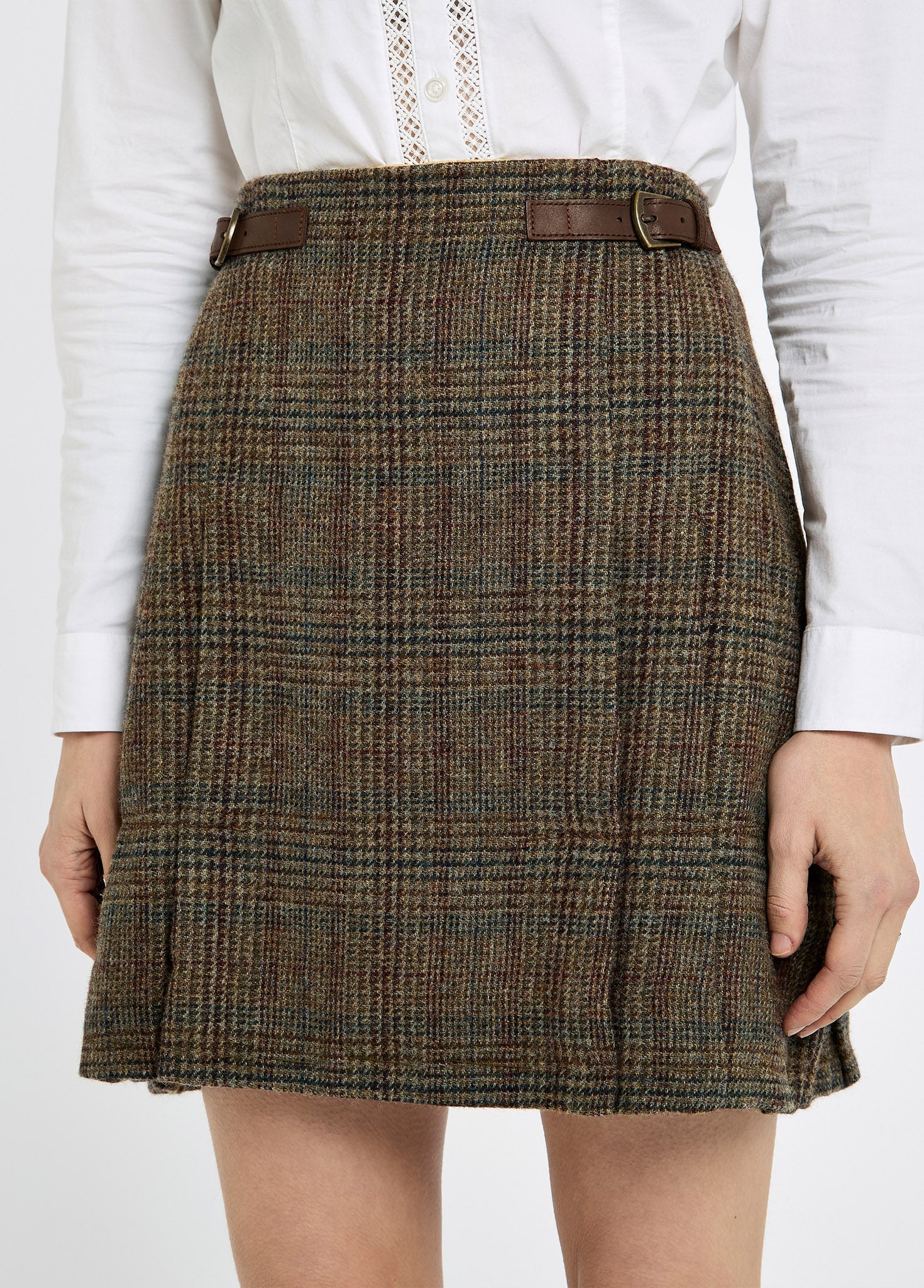 Hornbeam Women's pleated tweed skirt - Kelty Glen - Image 5