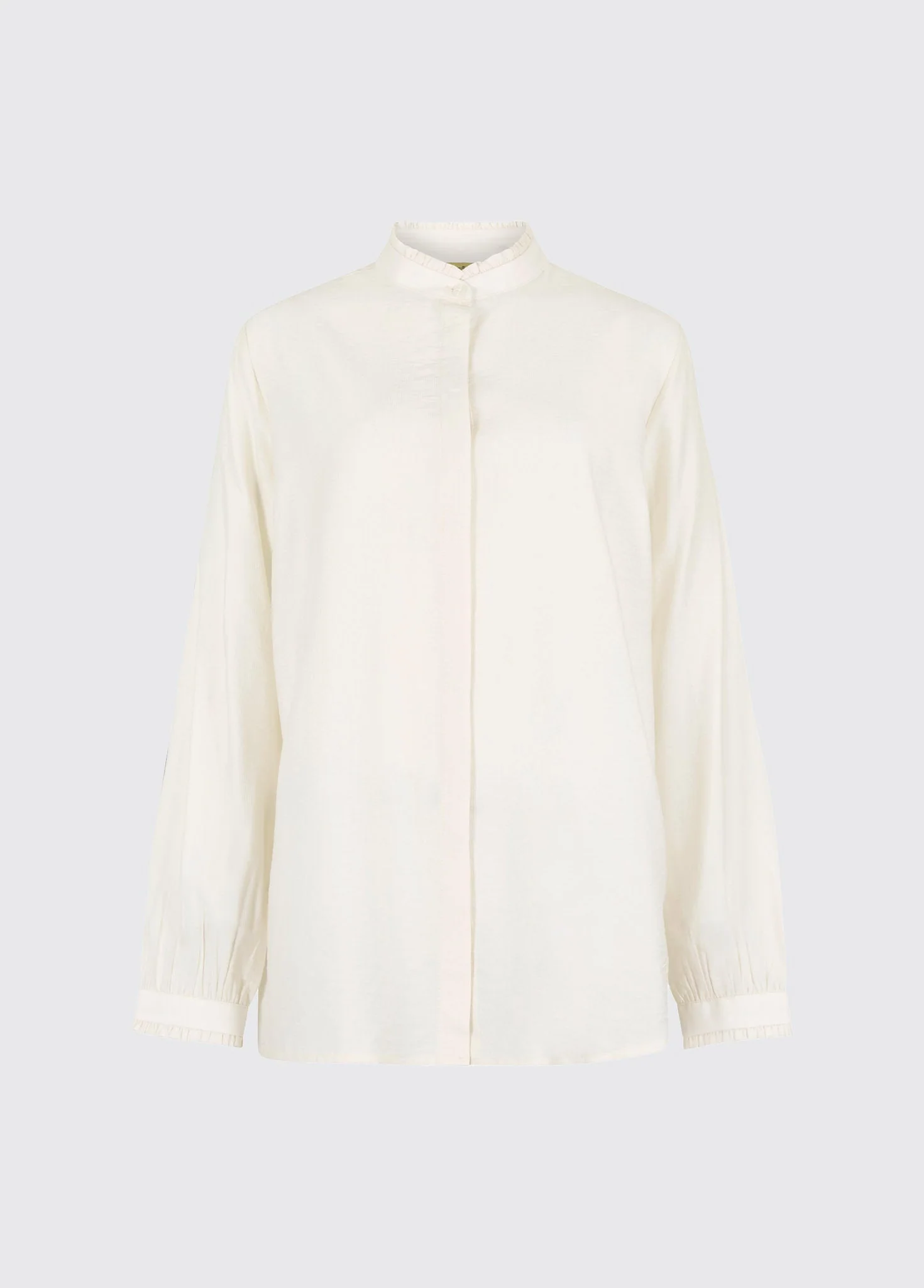 Iris Women's ruffle trim blouse - Ivory