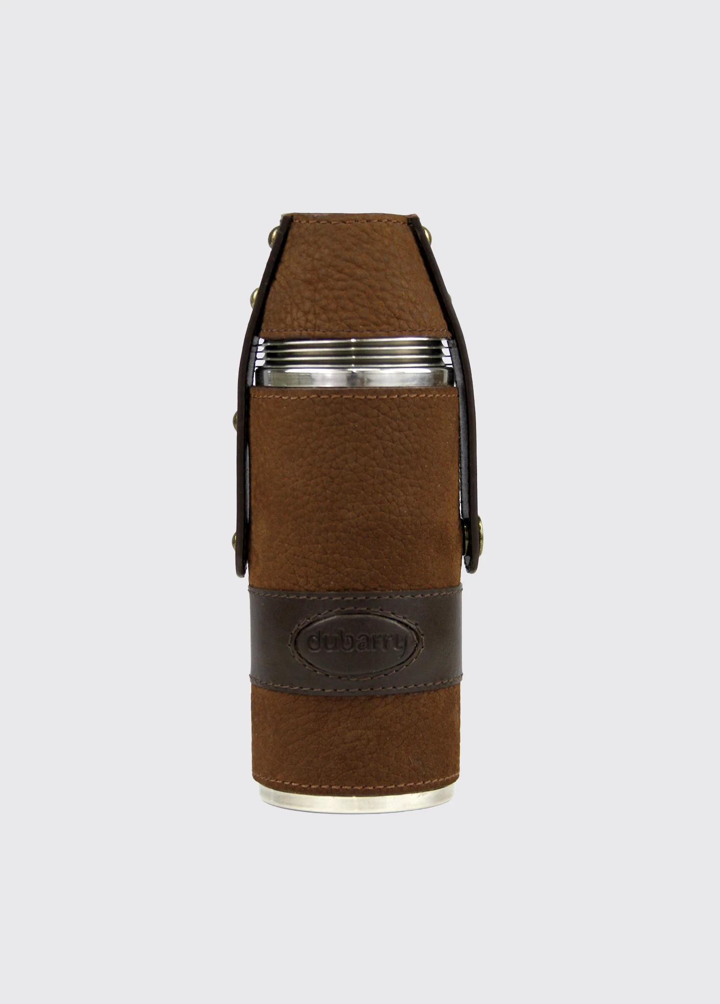 Jersey Hunter Flask in Dubarry Leather - Walnut - Image 3