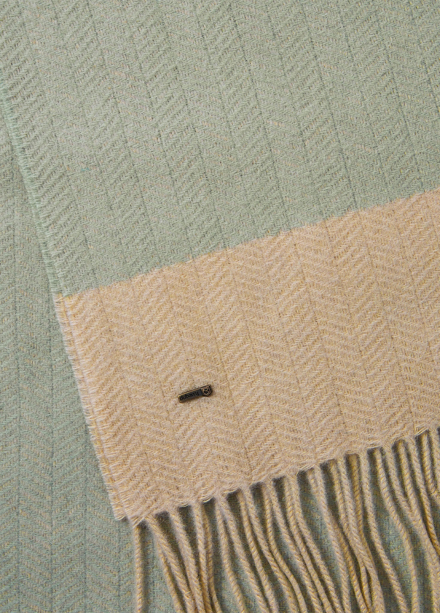 Keena Wool Scarf - Sage - Image 2