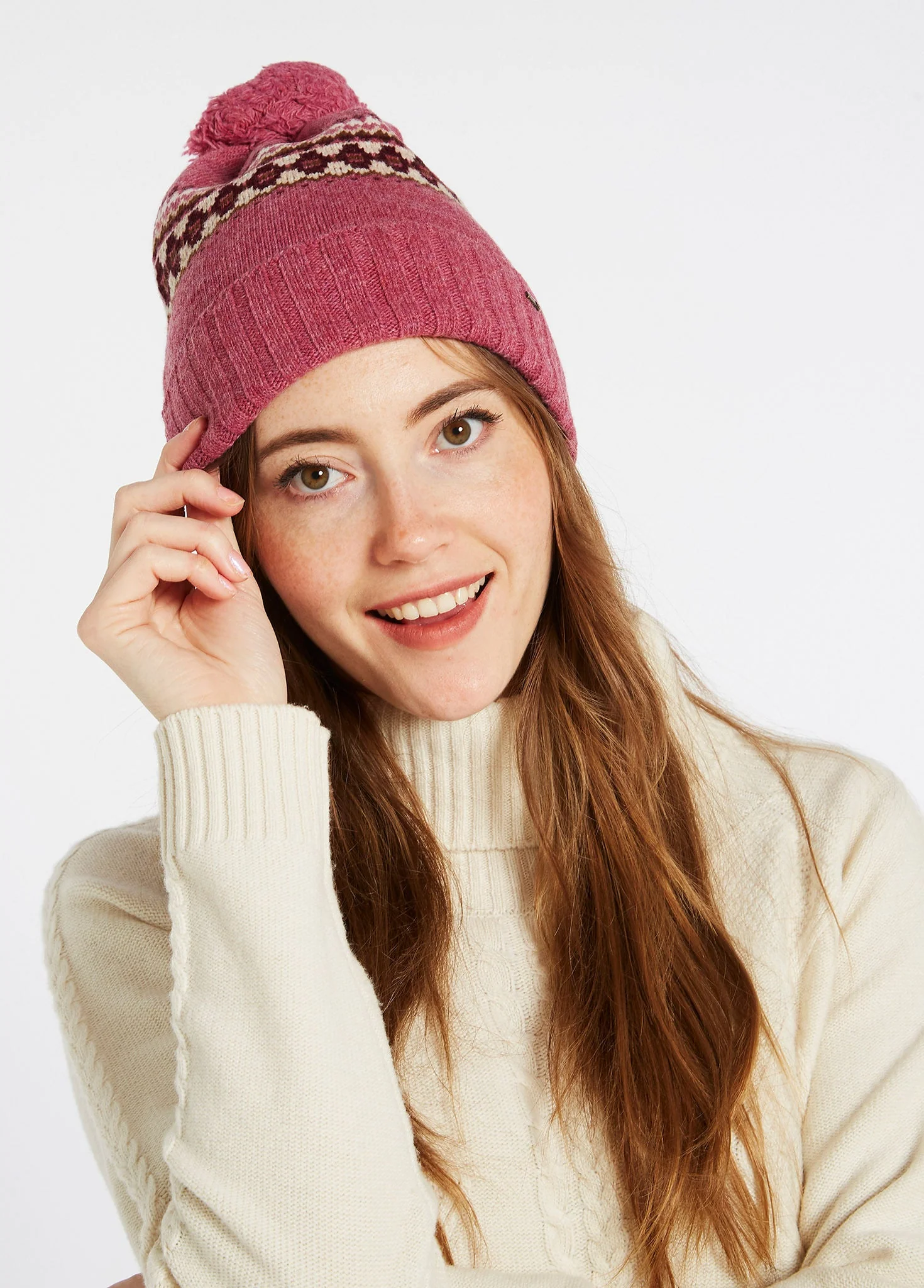 Kilcormac Ladies Knitted Hat - Clover - Image 2