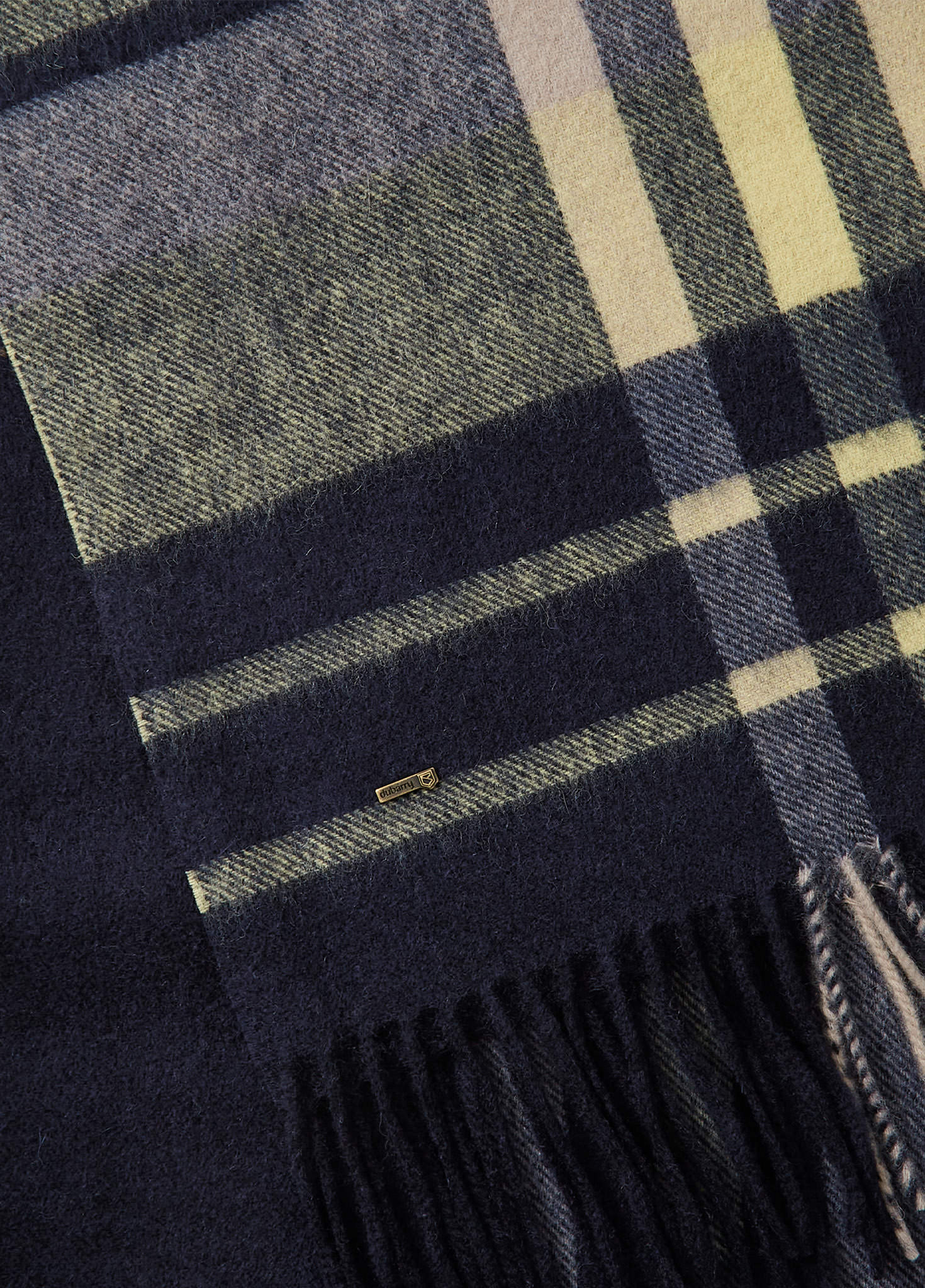 Kildavin Wool Scarf - Navy - Image 2