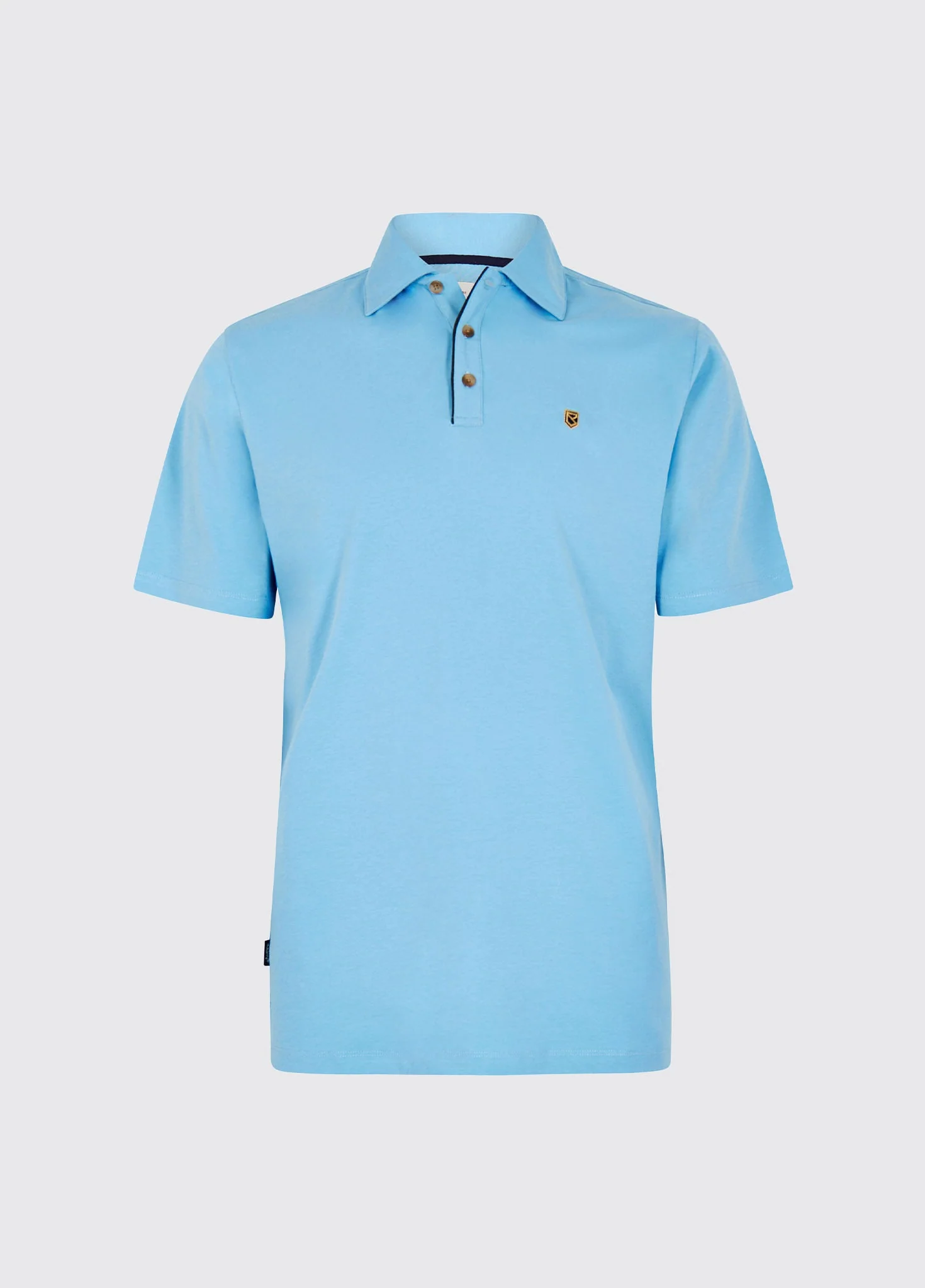 Kilmurray Men’s three-button polo - Azure