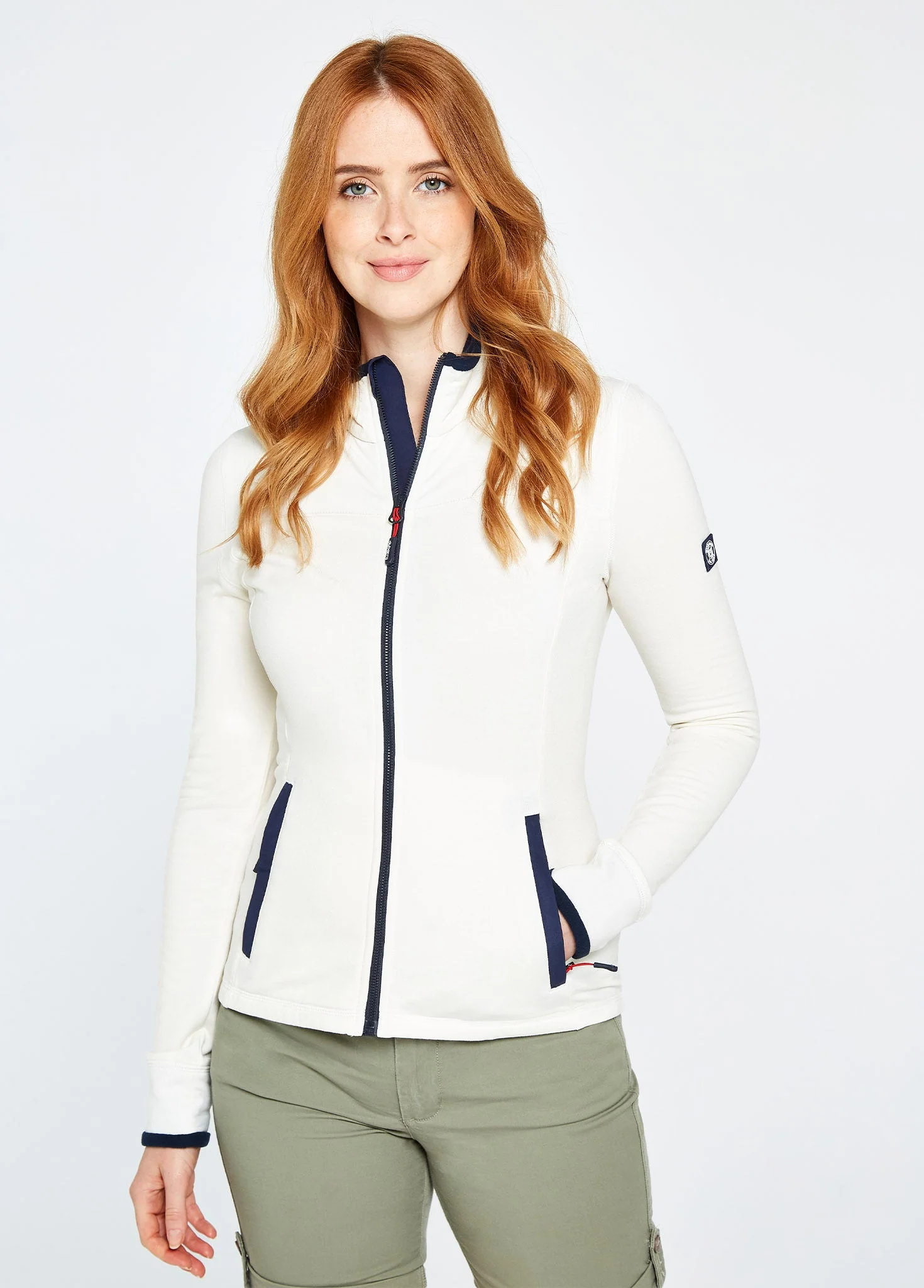Berehaven Fleece Jacket - White - Image 4