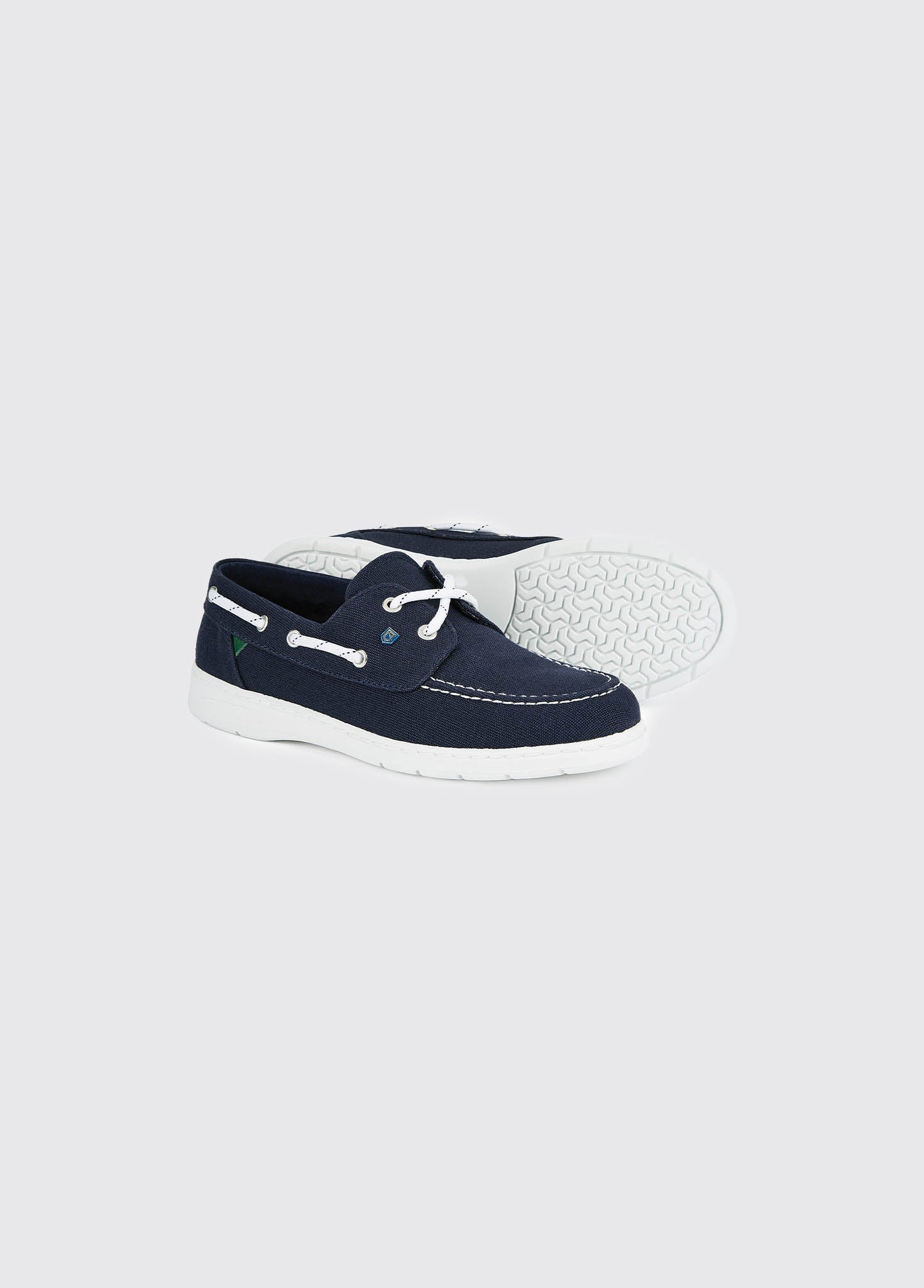 Biarritz Canvas Deck Shoe - Navy - Image 2