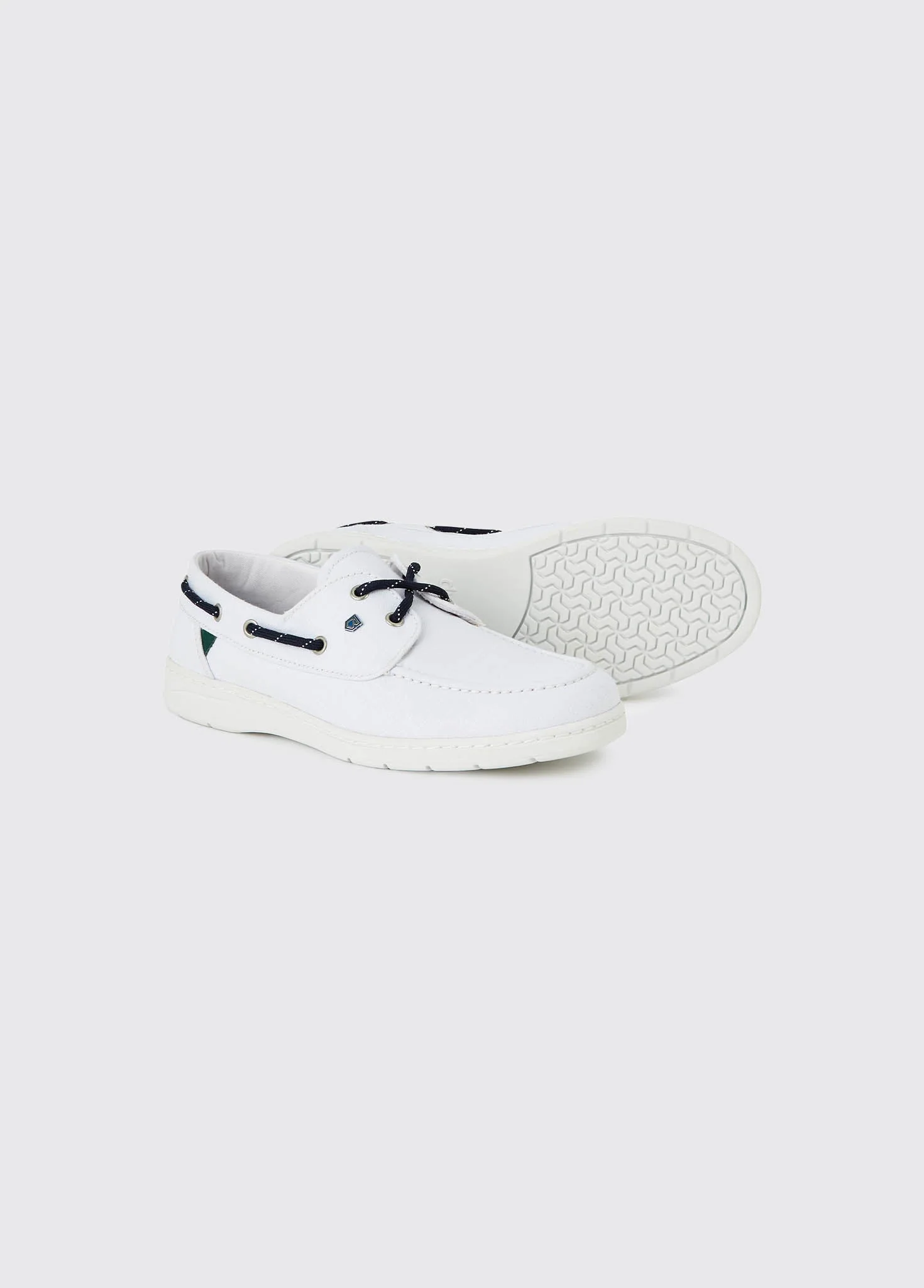 Biarritz Canvas Deck Shoe - White - Image 2