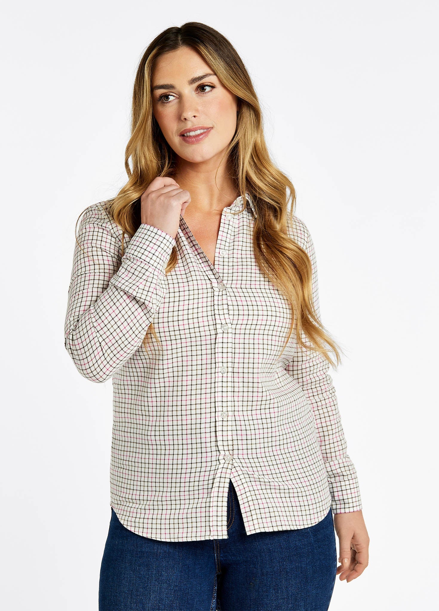 Freesia Cotton Shirt - Pink - Image 3