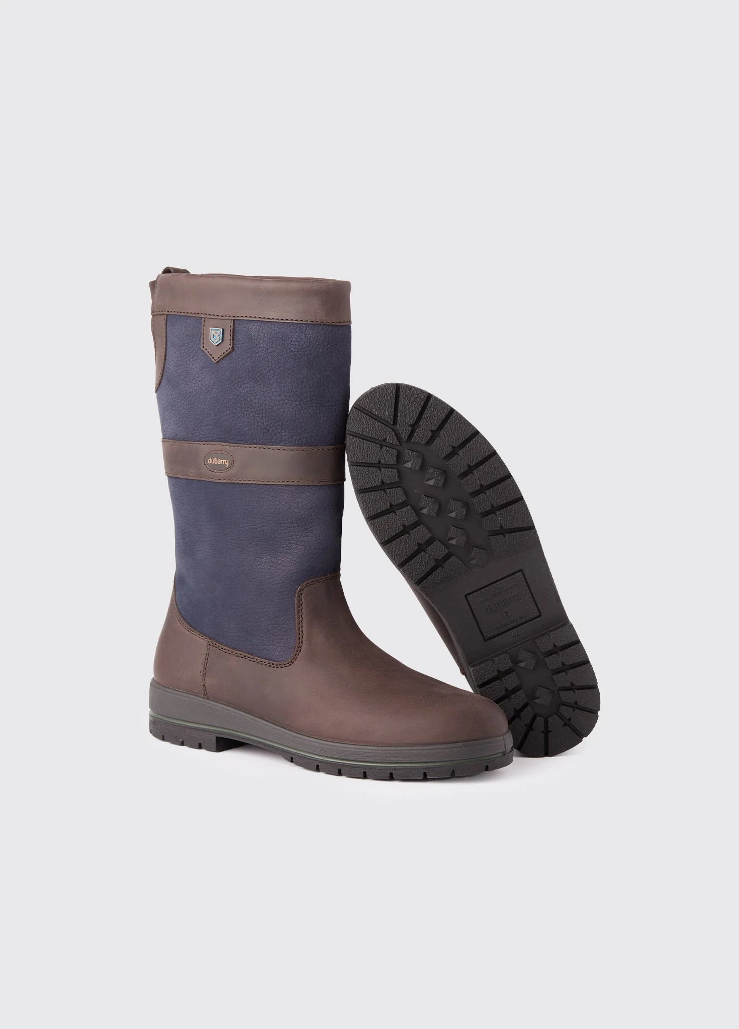 Kildare Ladies Country Boot - Navy/Brown - Image 2