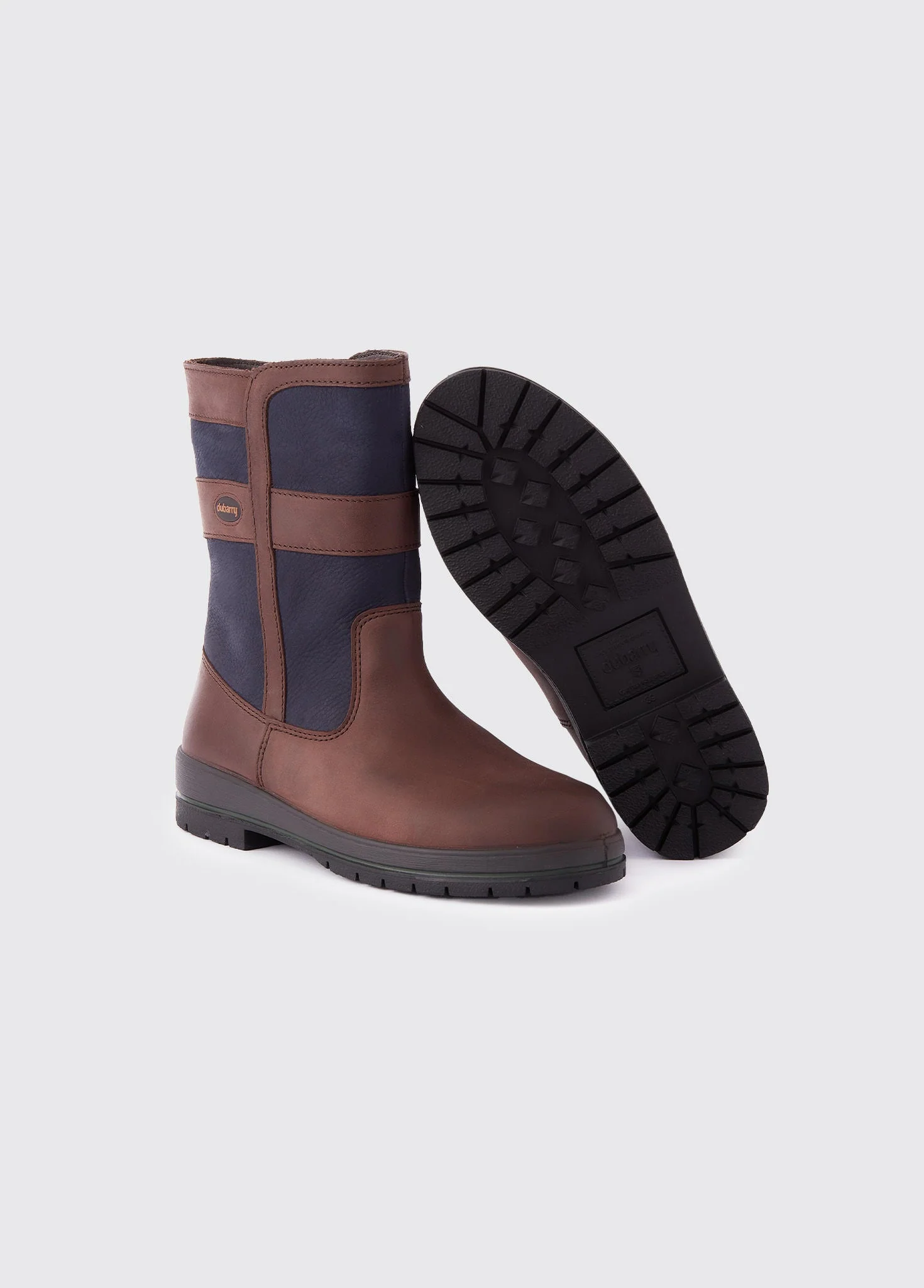 Roscommon Ladies Country Boot - Navy/Brown - Image 2