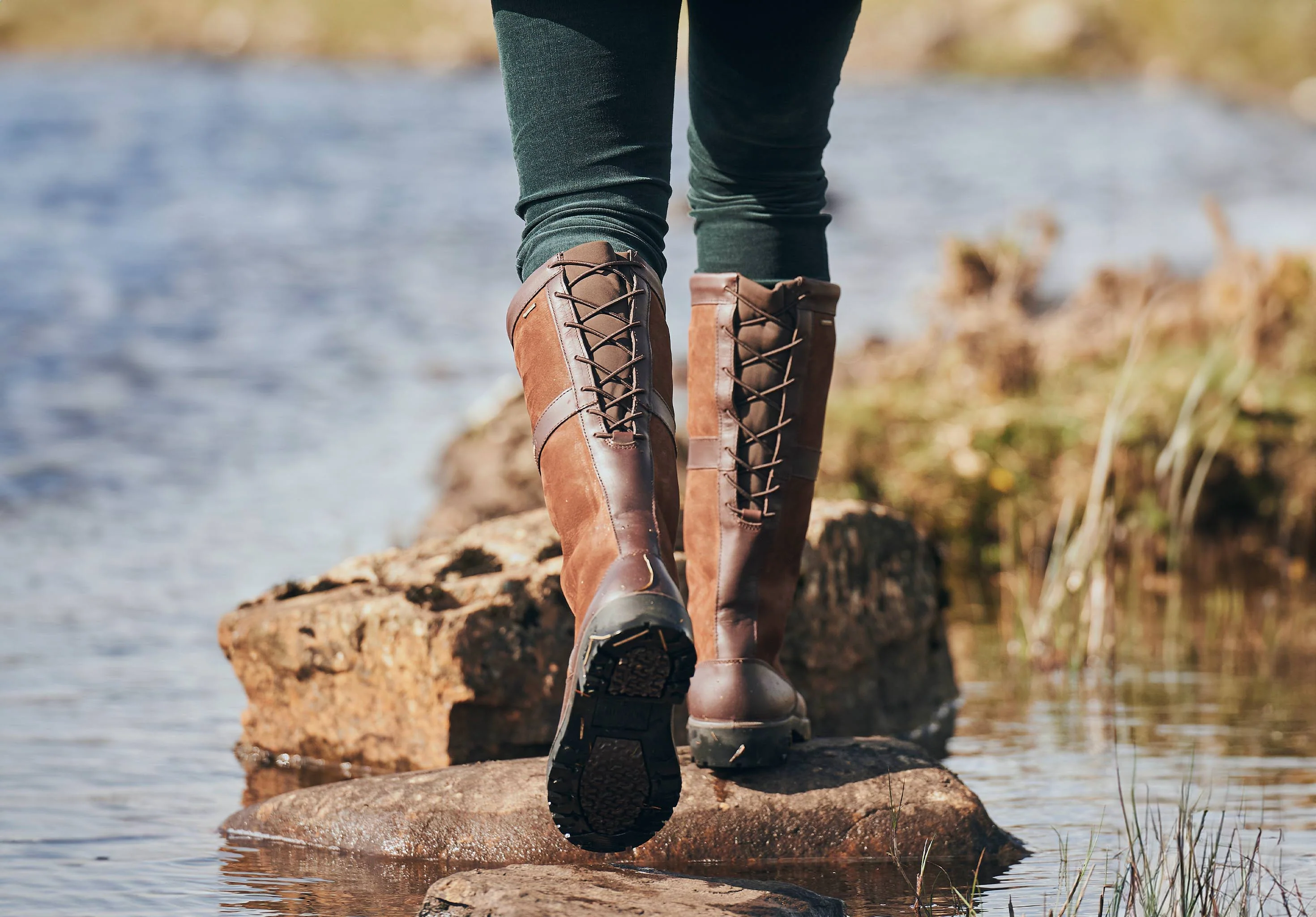 Glanmire Ladies Adjustable Calf Country Boot - Walnut - Image 2