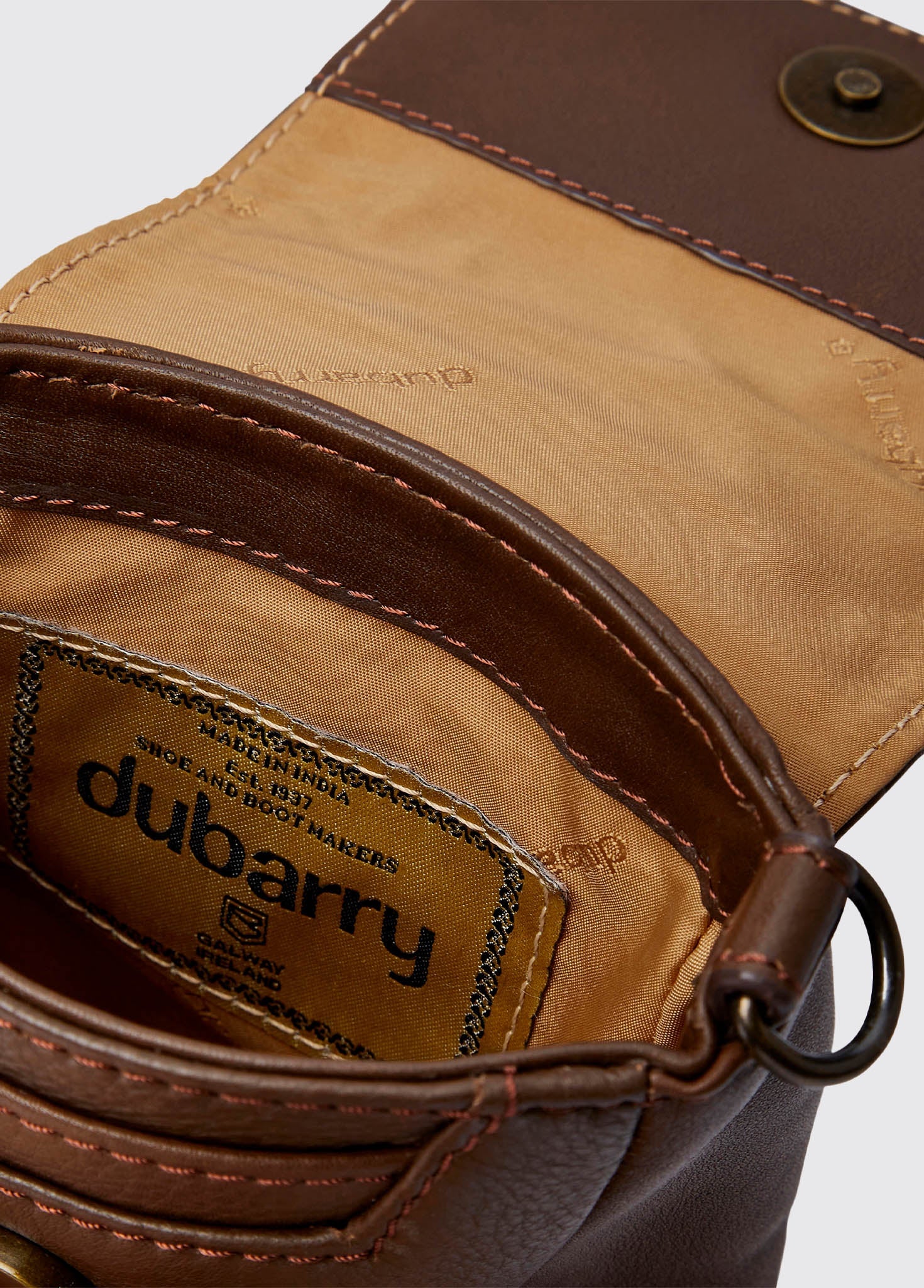 Kilbroney Ladies Cross Body Bag - Walnut - Image 6