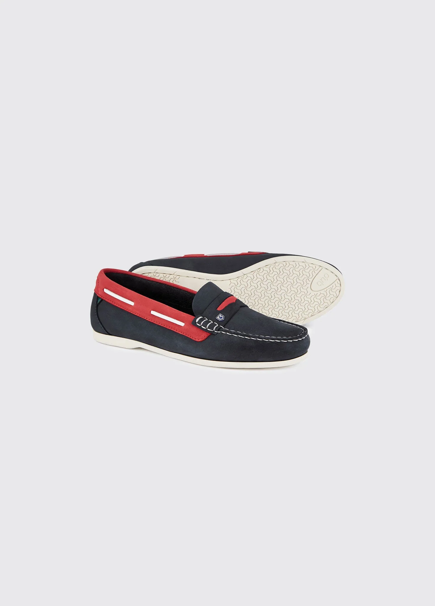 Belize Deck Shoe - Denim/Red - Image 3