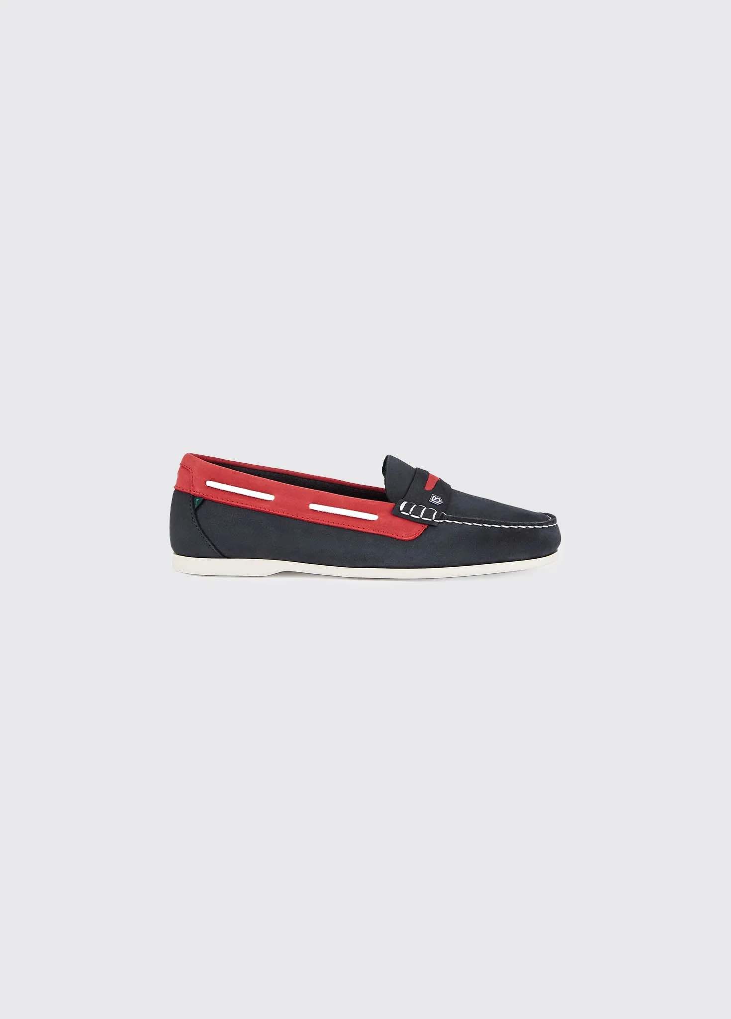 Belize Deck Shoe - Denim/Red - Image 4