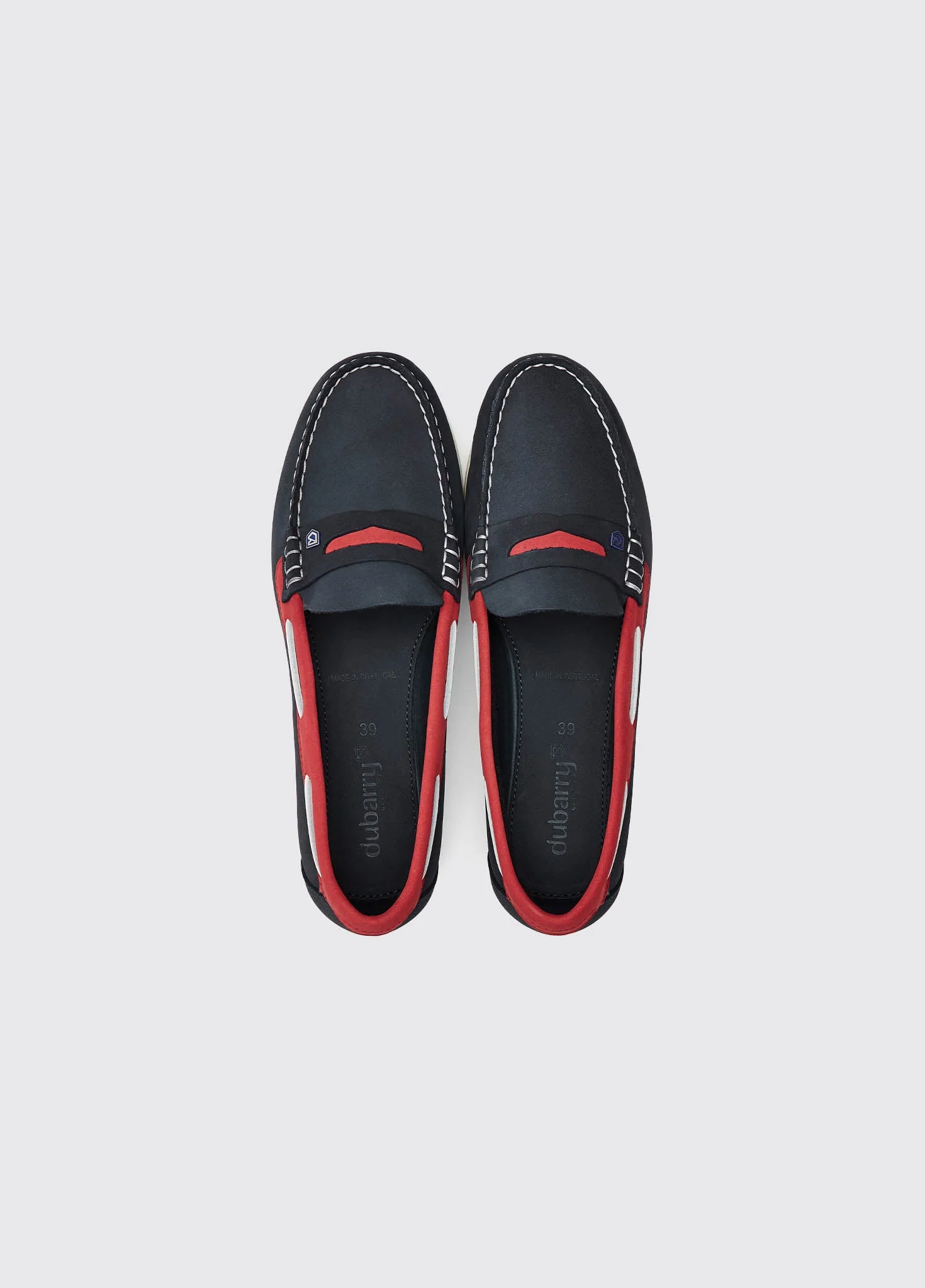 Belize Deck Shoe - Denim/Red - Image 6
