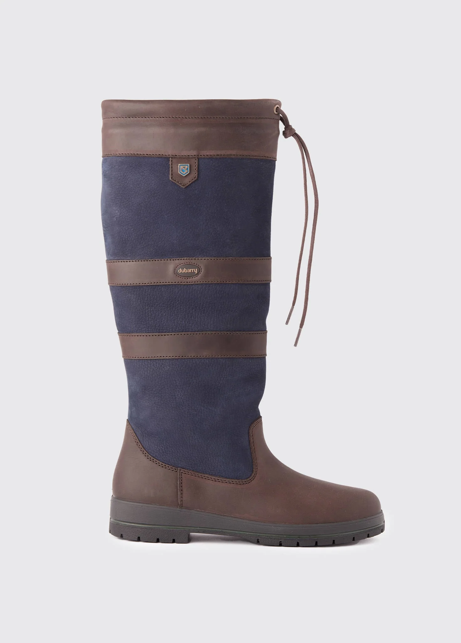 Galway Ladies ExtraFit™ Country Boot - Navy/Brown - Image 5