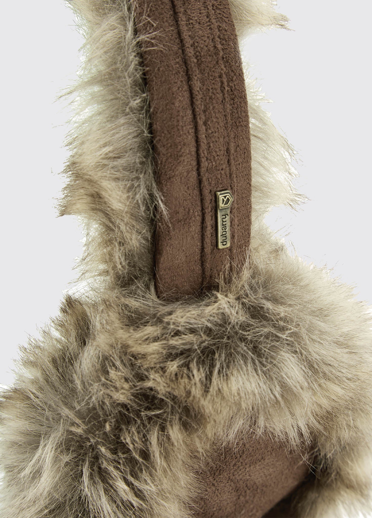 Hillcrest Ladies Faux Fur Ear Muffs - Chinchilla - Image 2