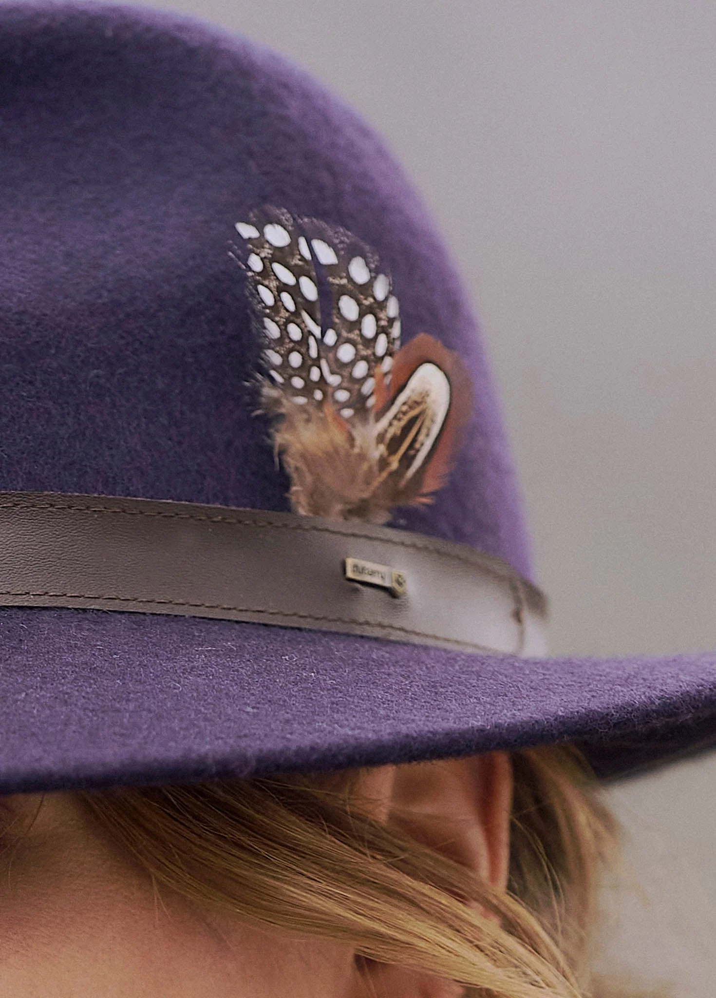 Gallagher Ladies Felt Hat - Navy - Image 2
