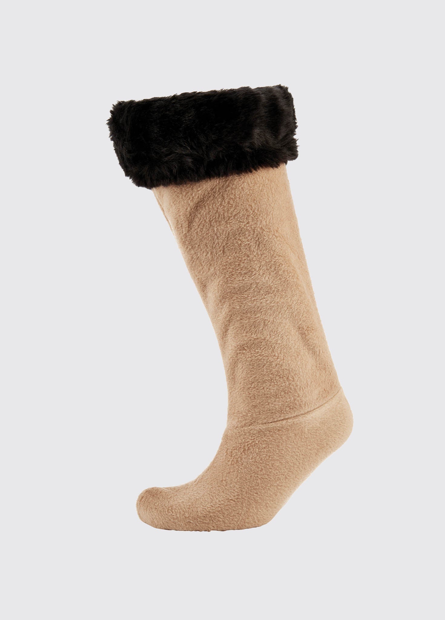 Faux Ladies Fur Boot Liners - Black - Image 2