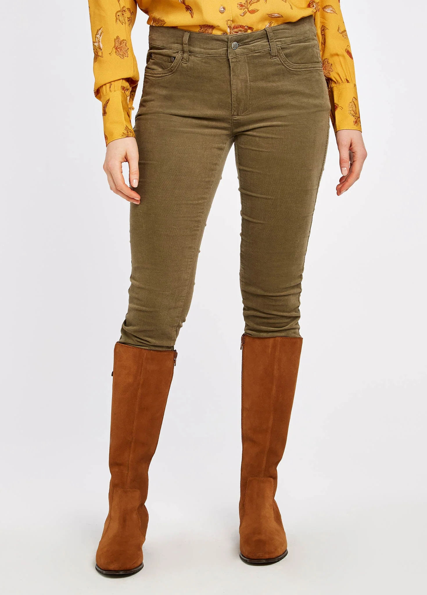 Honeysuckle Jeans - Dusky Green - Image 3