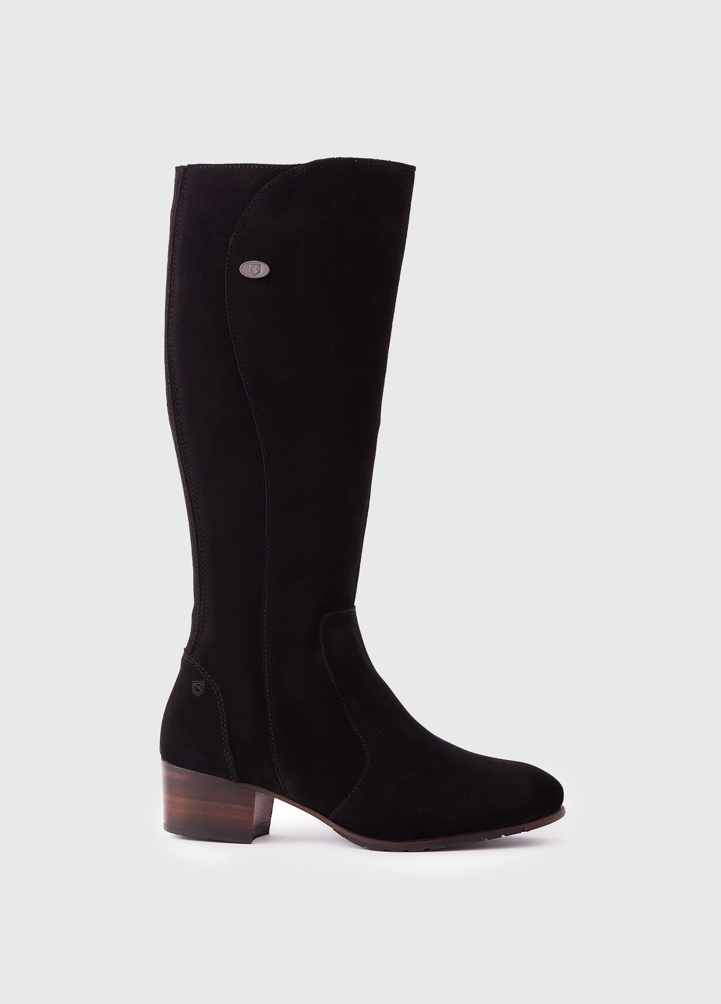 Downpatrick Knee High Boot - Black Suede - Image 5