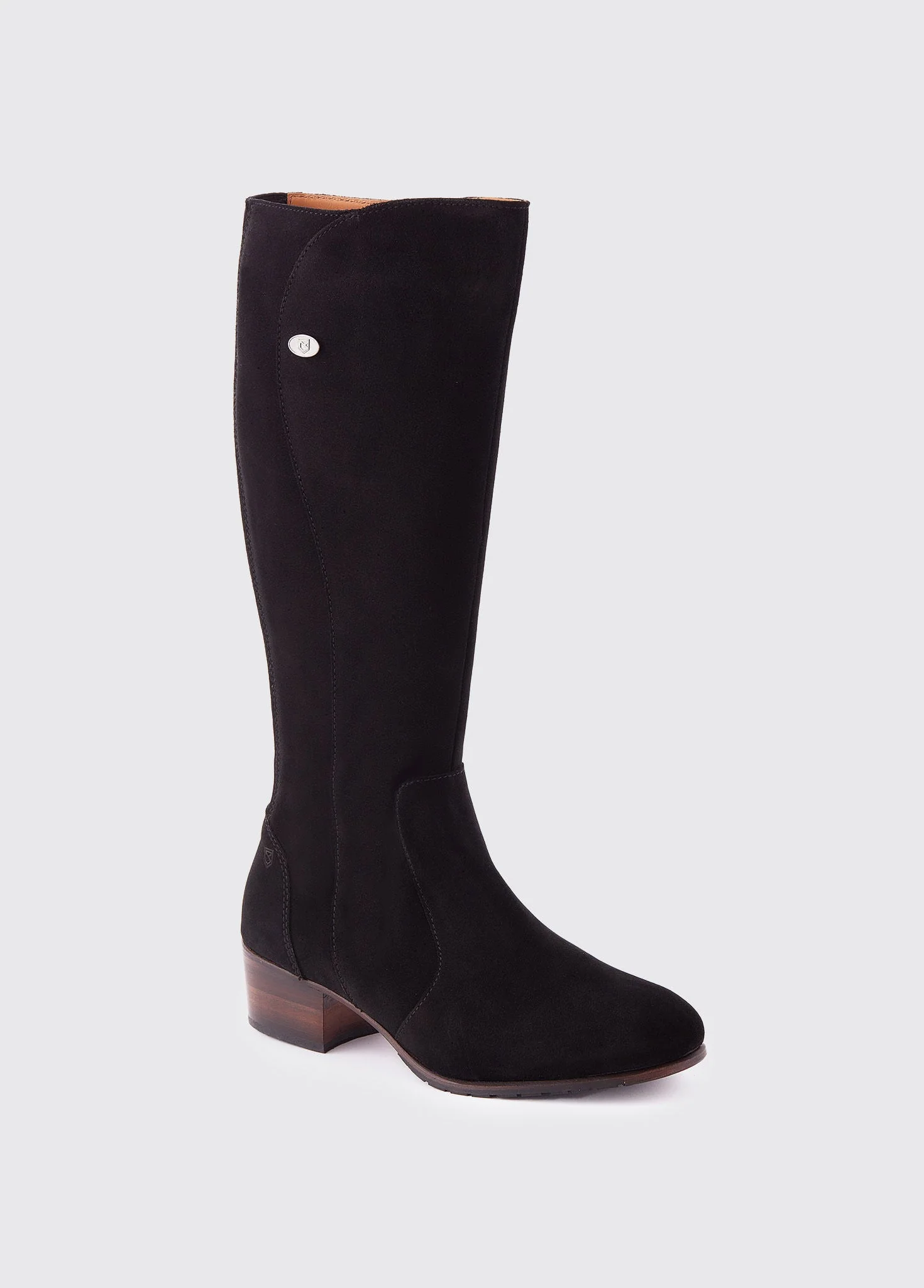 Downpatrick Knee High Boot - Black Suede - Image 6