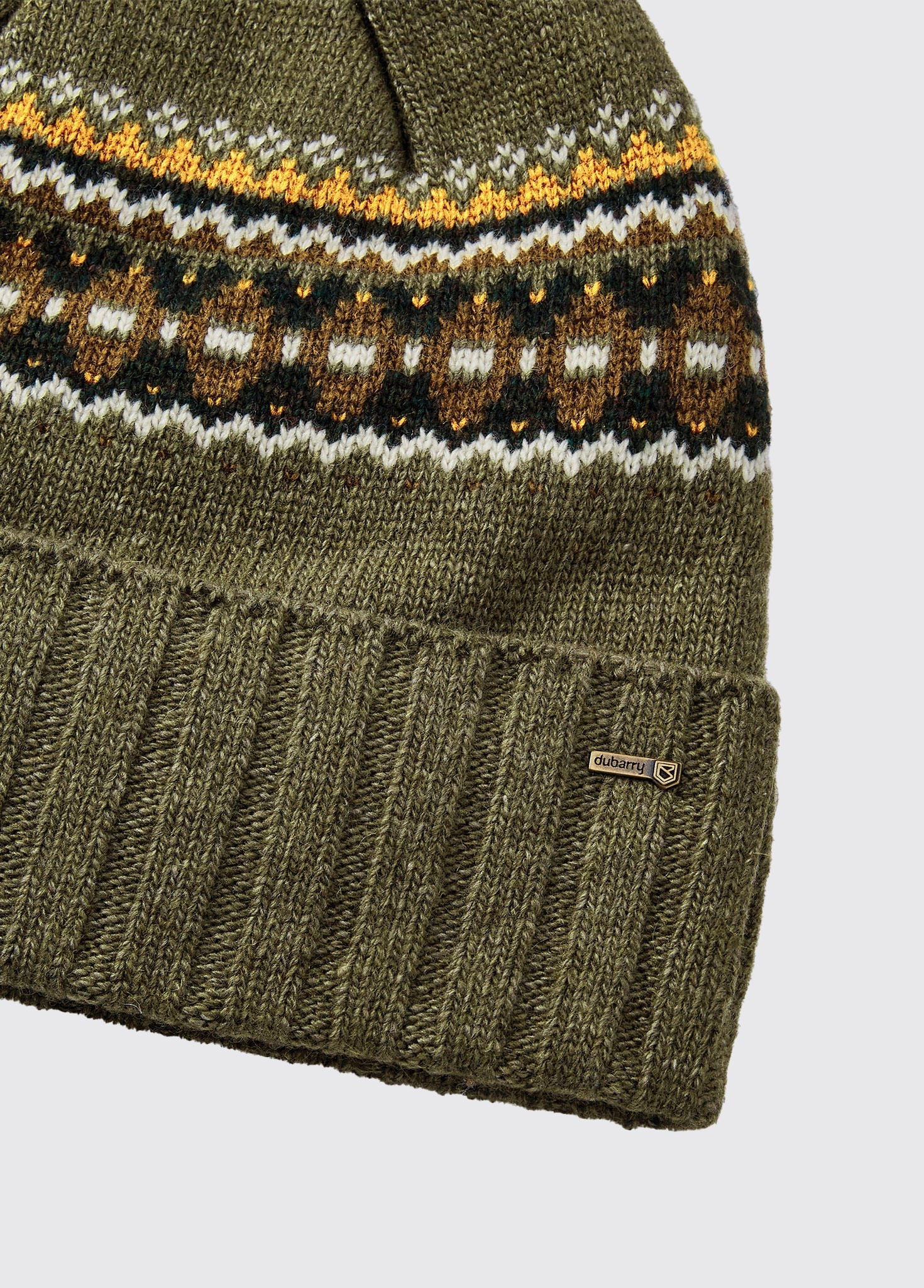 Kilcormac Ladies Knitted Hat - Dusky Green - Image 2
