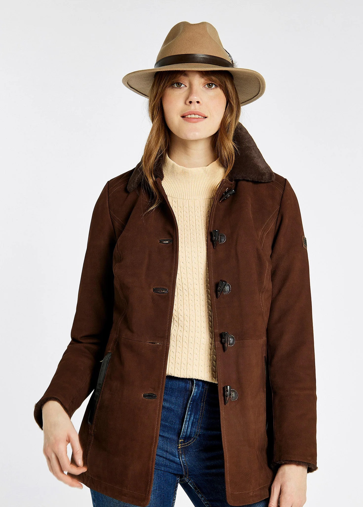 Clarke Leather Jacket - Walnut - Image 4