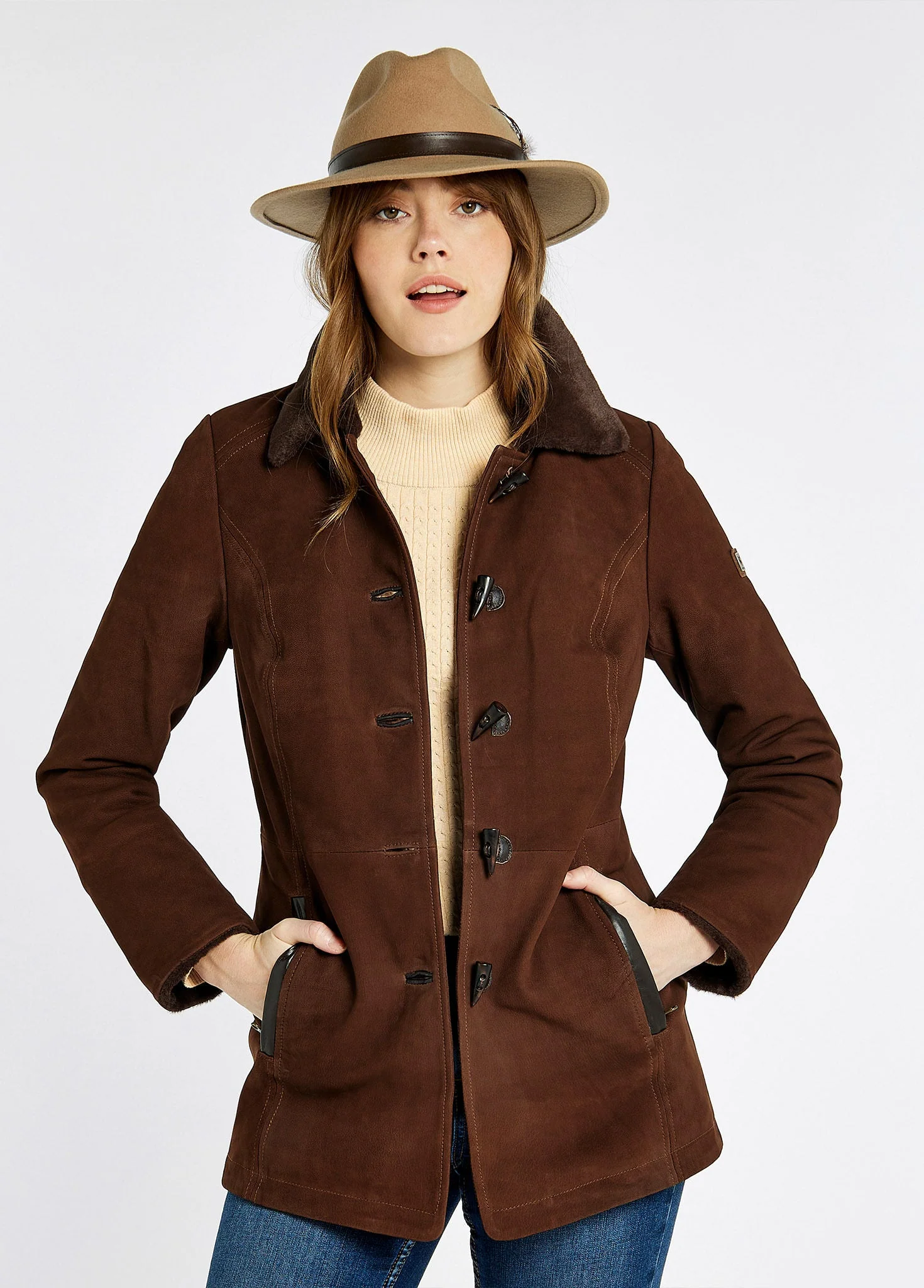 Clarke Leather Jacket - Walnut - Image 5
