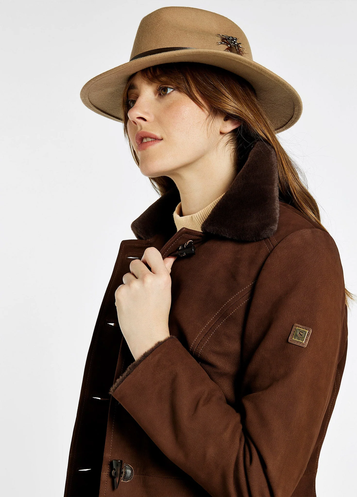 Clarke Leather Jacket - Walnut - Image 6