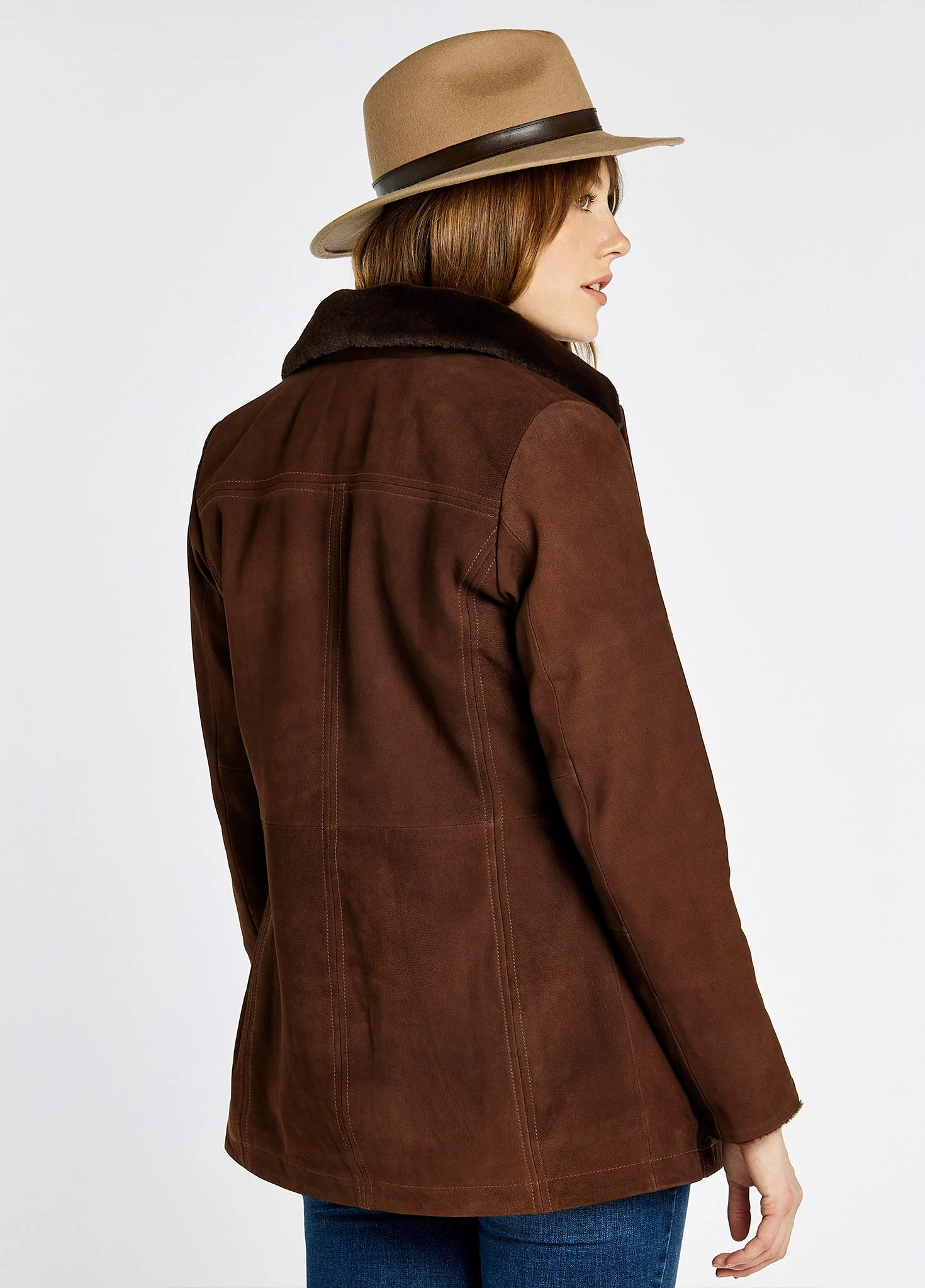 Clarke Leather Jacket - Walnut - Image 7