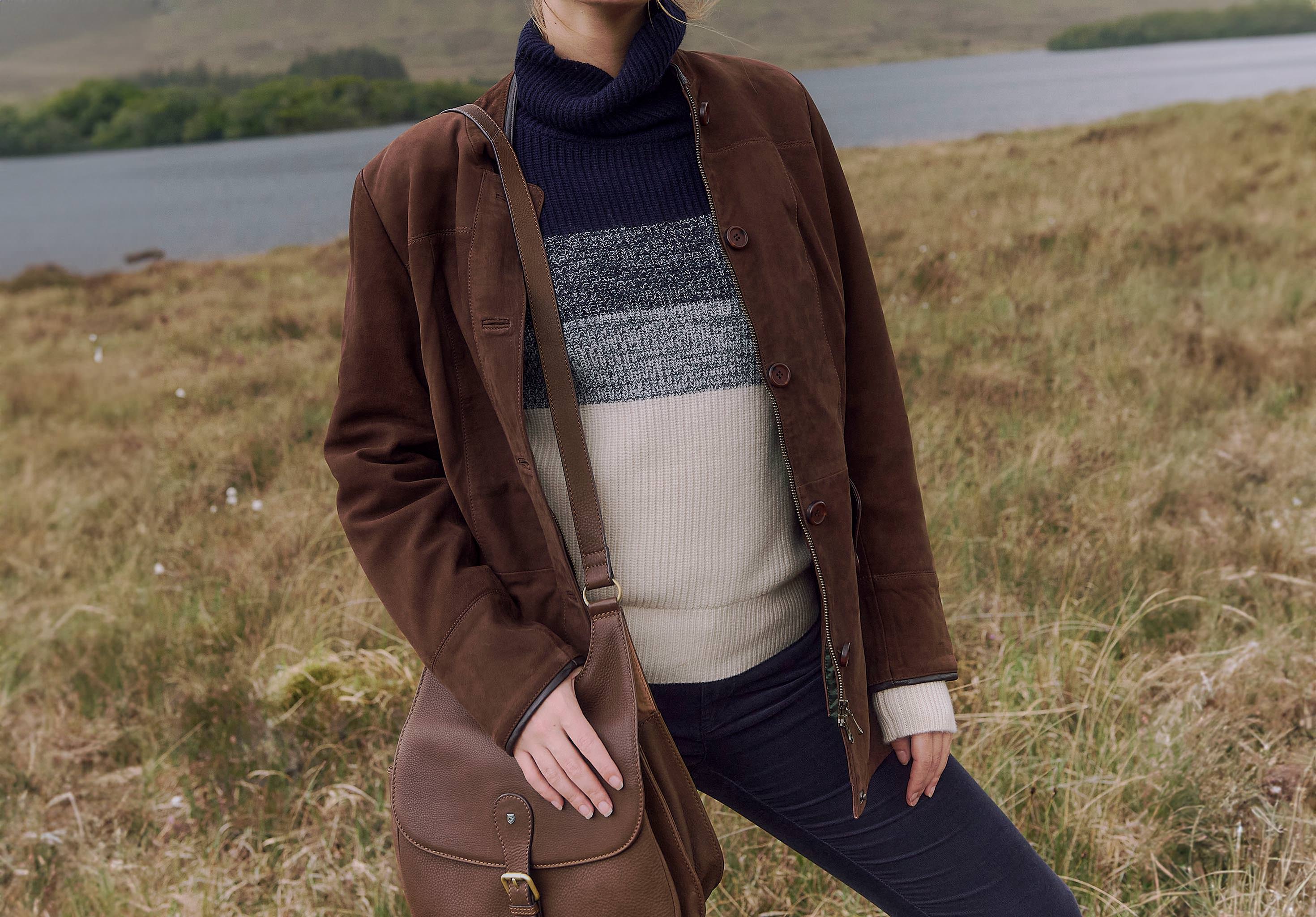 Joyce Leather Jacket - Walnut - Image 2