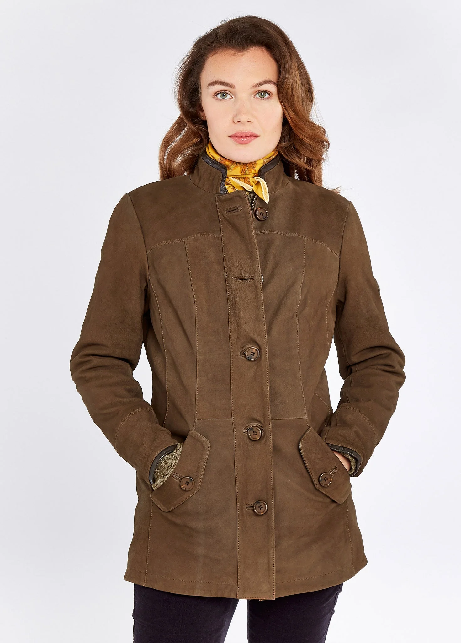 Joyce Leather Jacket - Walnut - Image 4