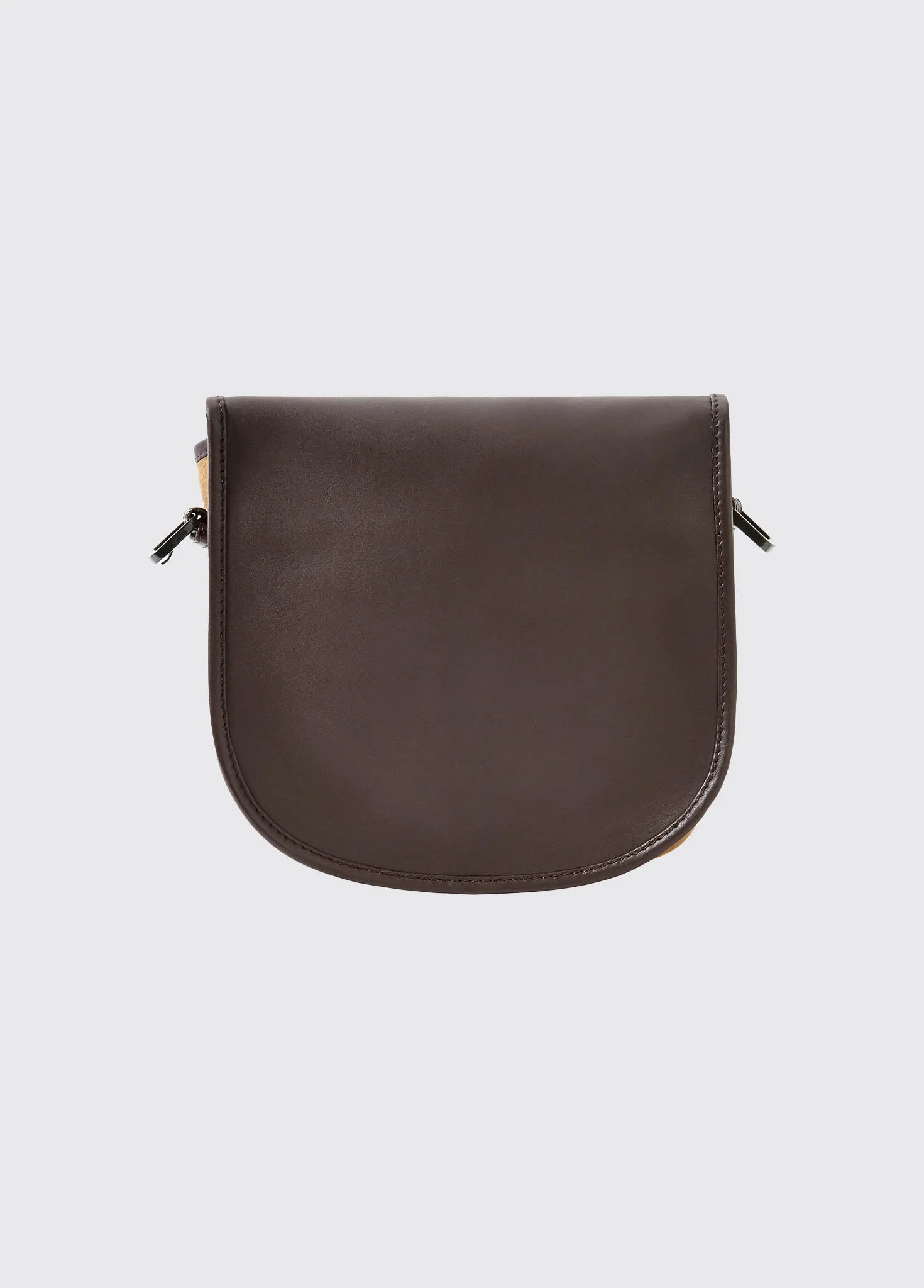Clara Ladies Leather Saddle bag - Brown - Image 3