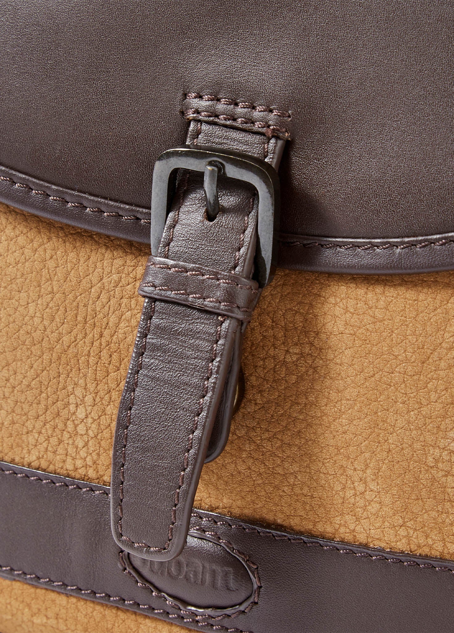 Clara Ladies Leather Saddle bag - Brown - Image 4