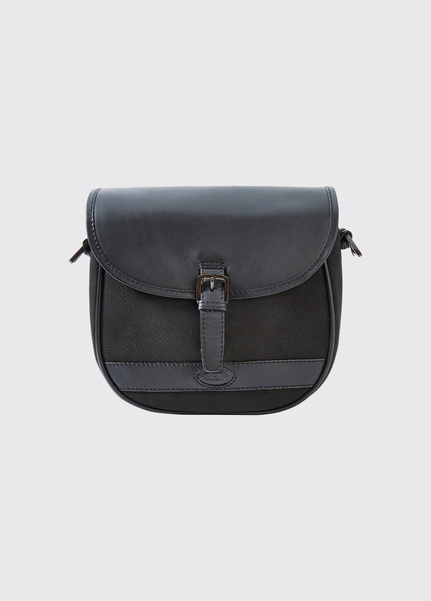 Clara Ladies Leather Saddle bag - Black - Image 2