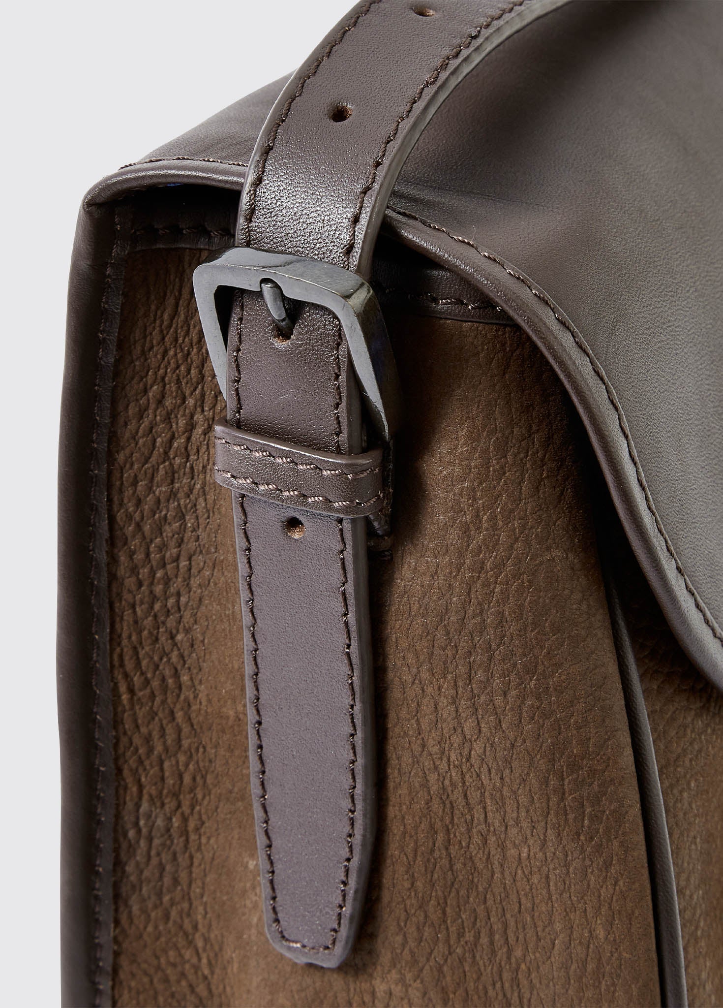 Clara Ladies Leather Saddle bag - Walnut - Image 7