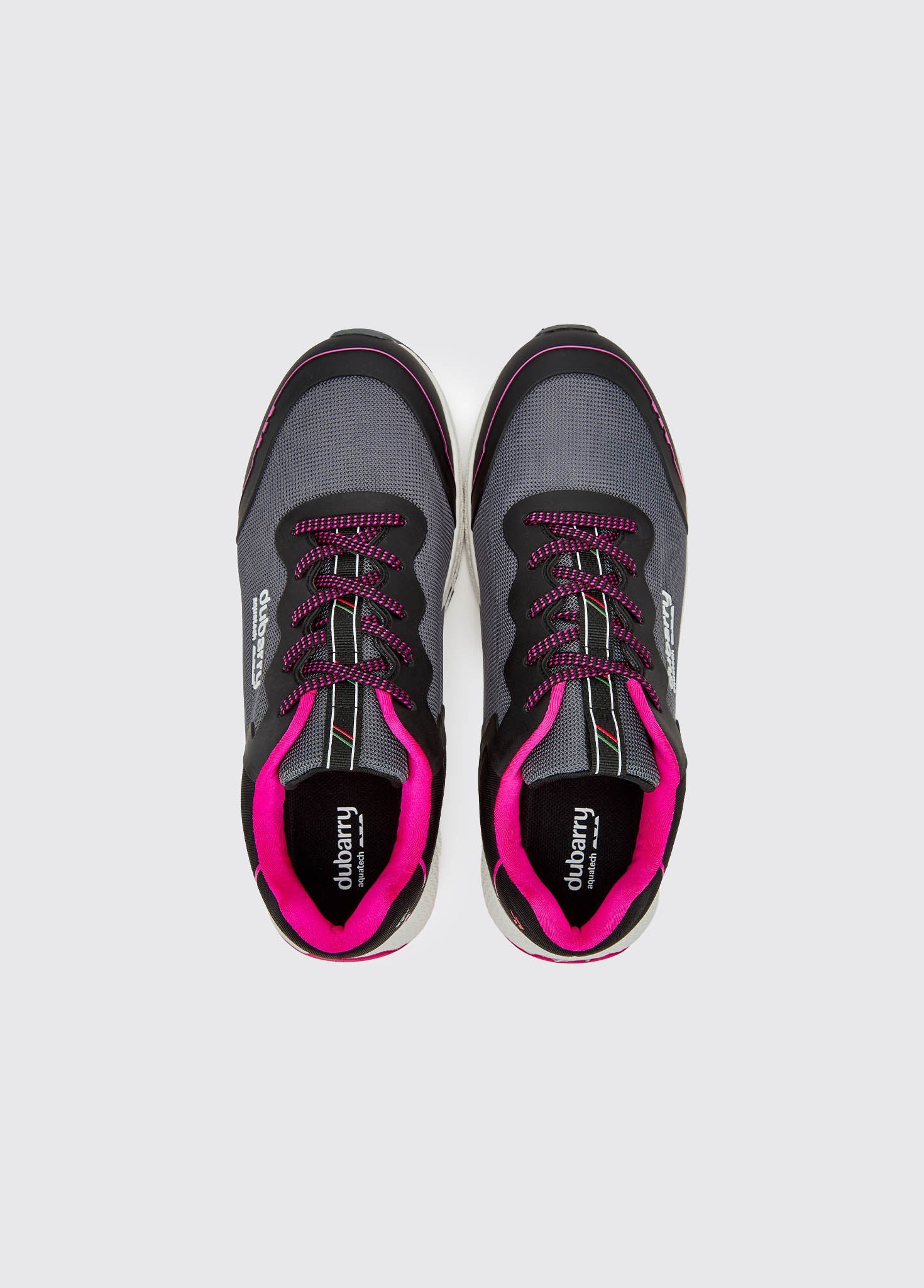 Palermo Ladies Lightweight Sporty Trainer - Steel/Cerise - Image 6