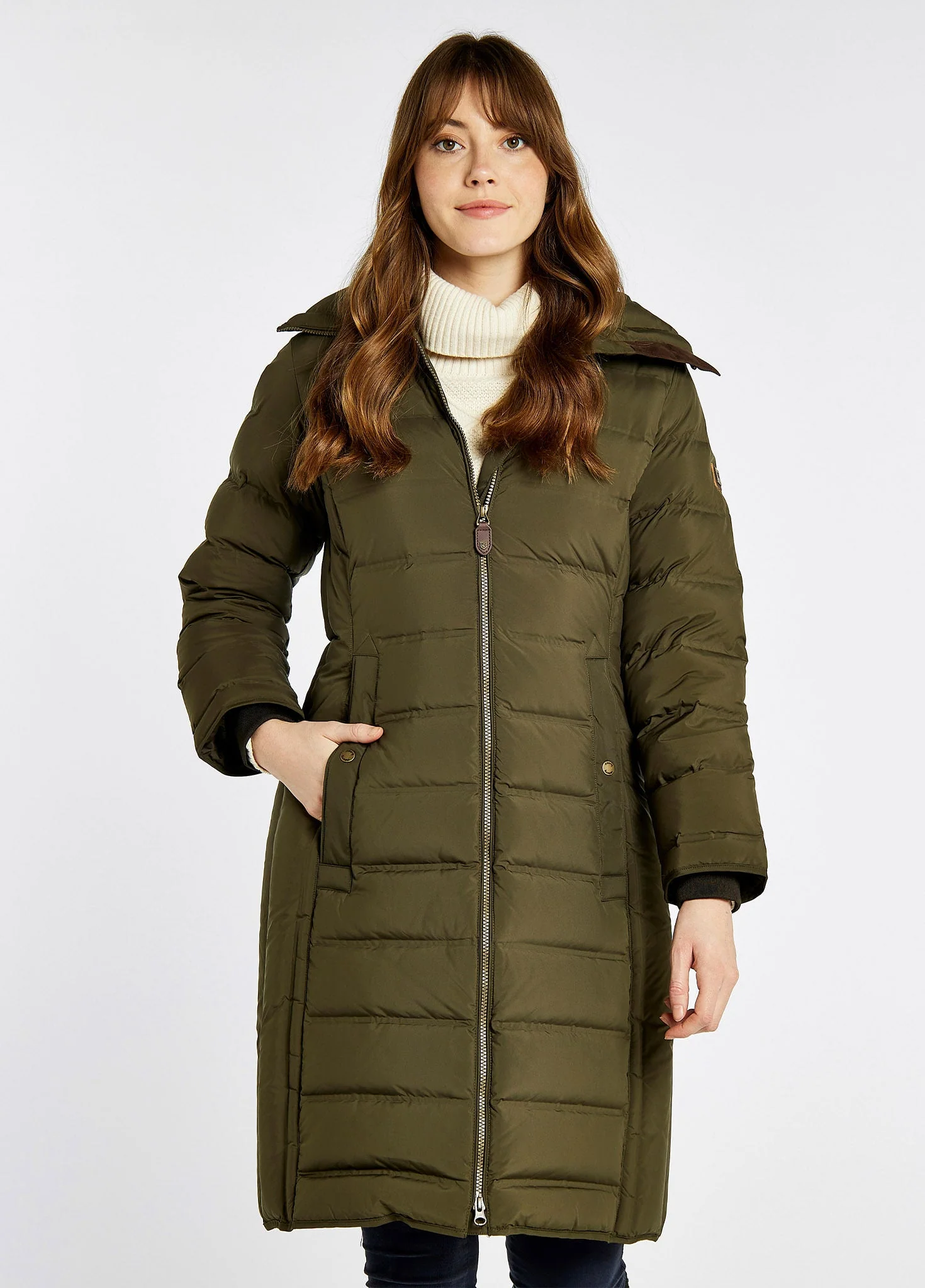 Meyers long length coat - Olive - Image 3