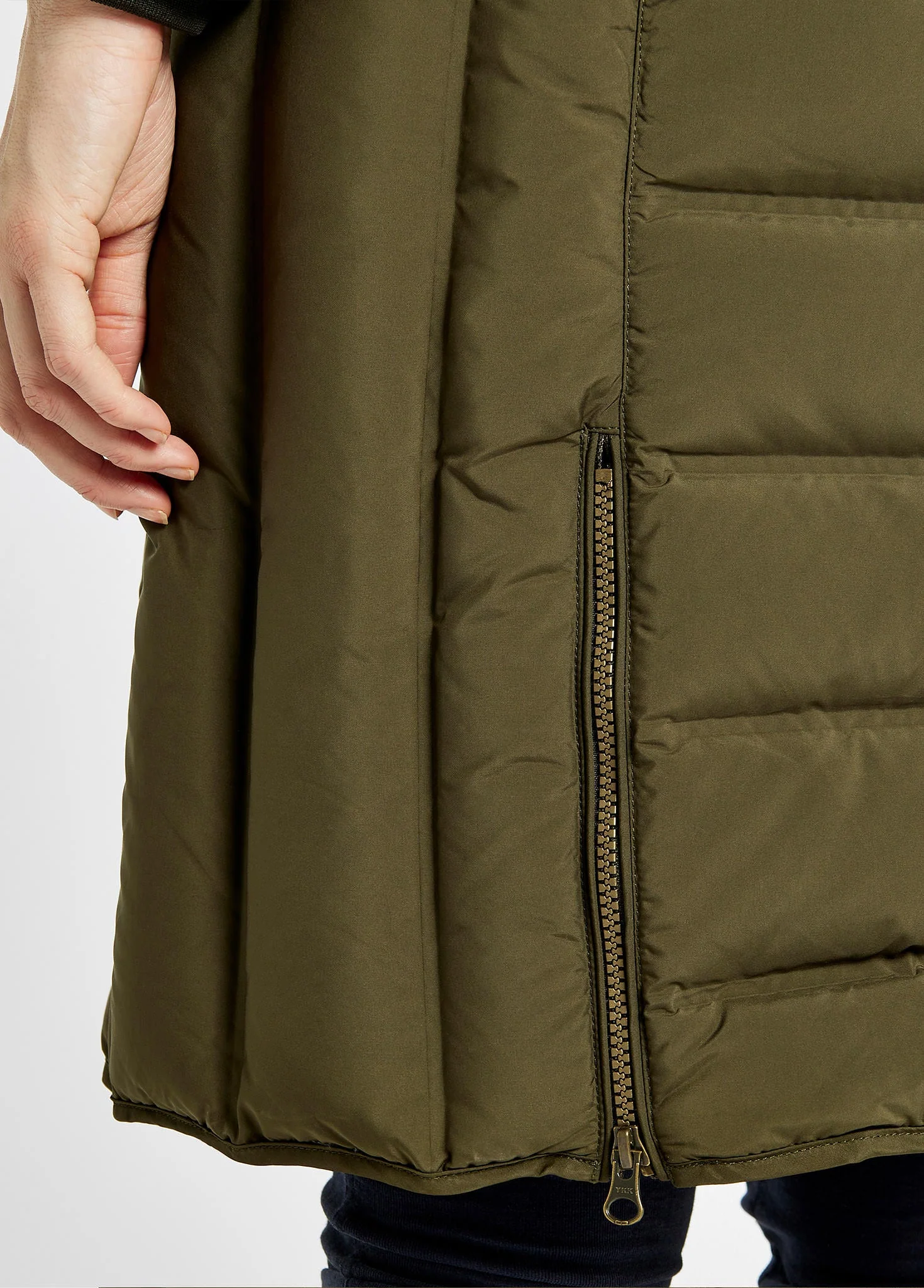 Meyers long length coat - Olive - Image 7